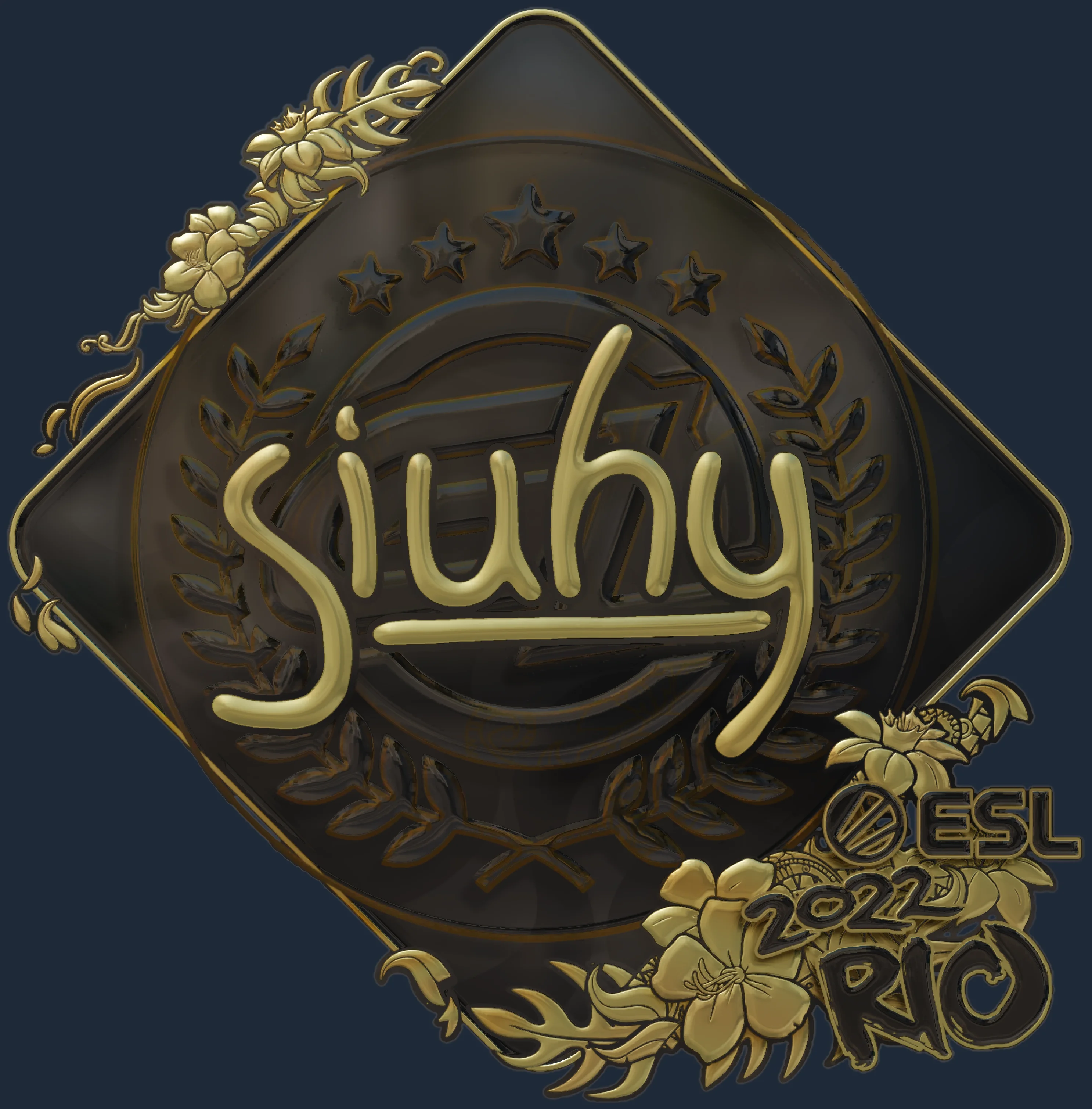 Sticker | siuhy (Gold) | Rio 2022 Image