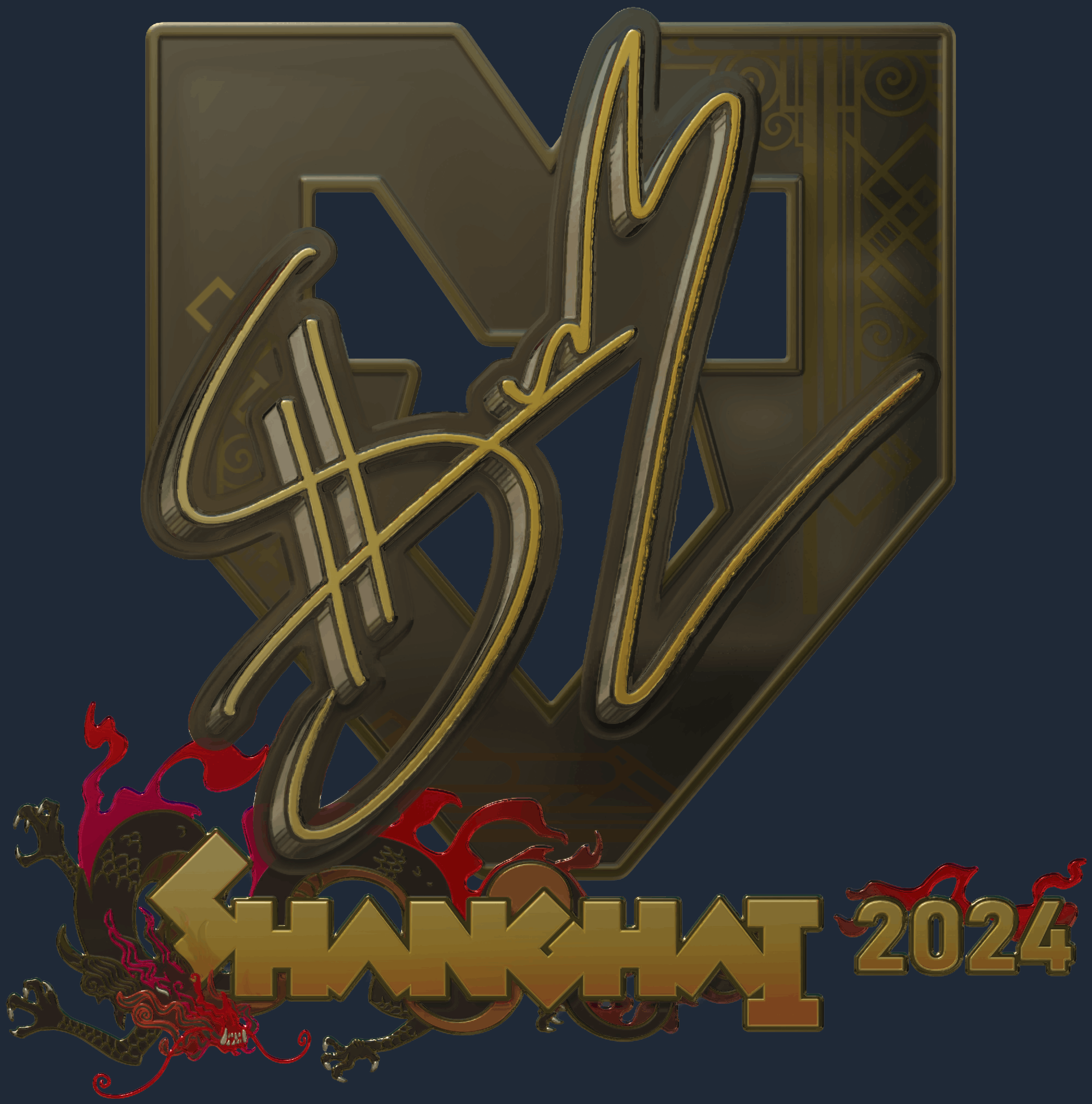 Sticker | siuhy (Gold) | Shanghai 2024 Image
