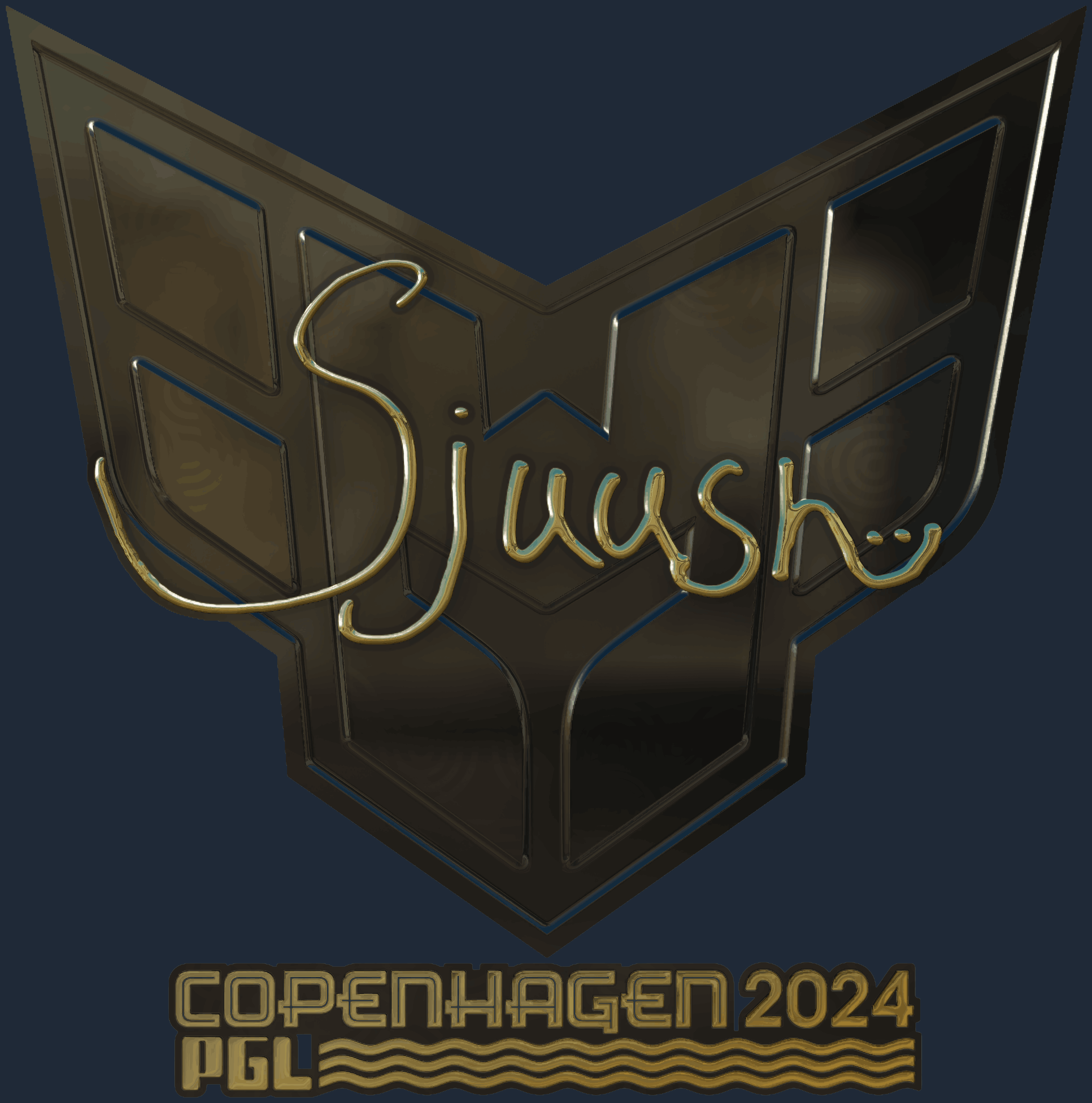 Sticker | sjuush (Gold) | Copenhagen 2024 Image