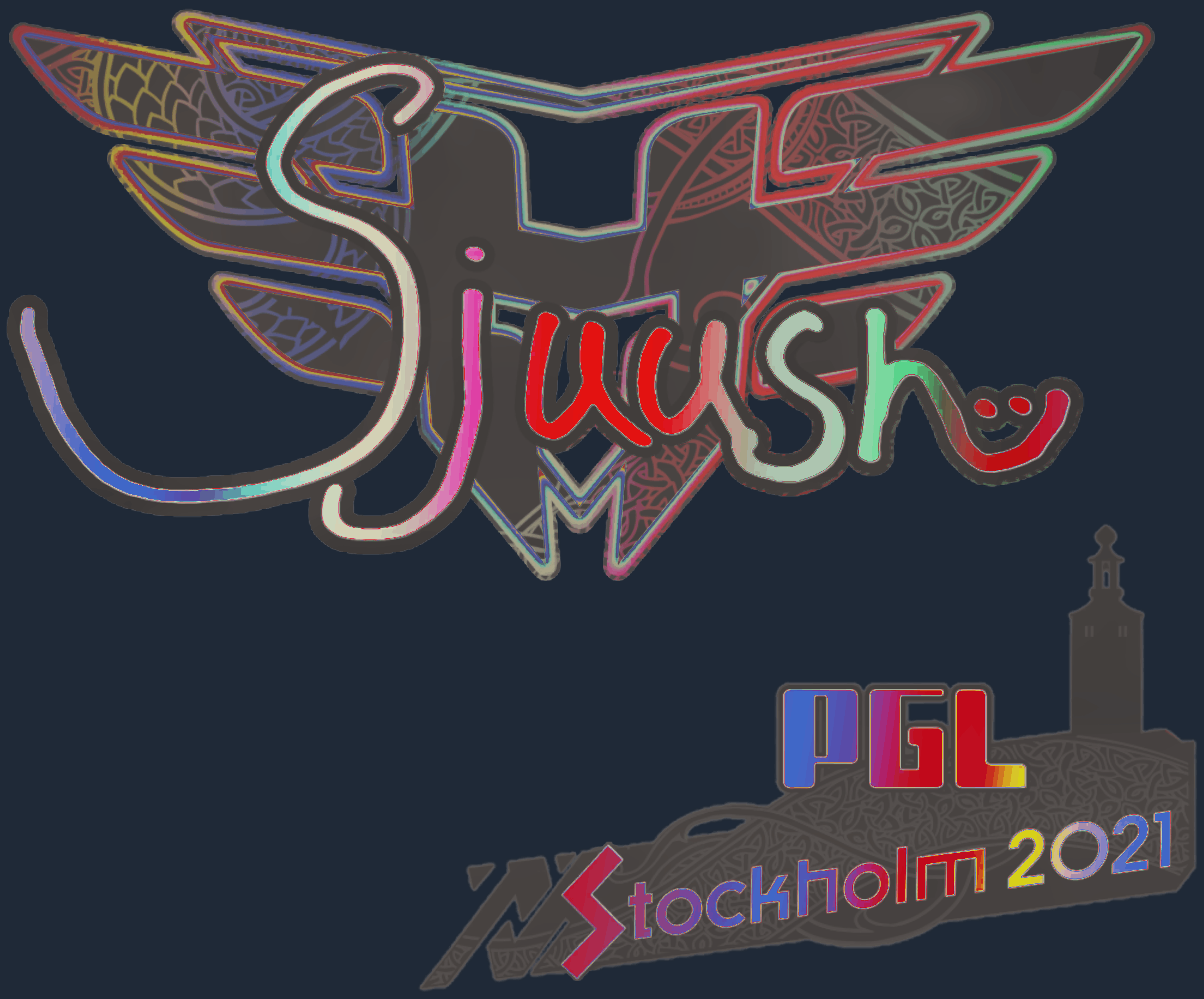 Sticker | sjuush (Holo) | Stockholm 2021 Image