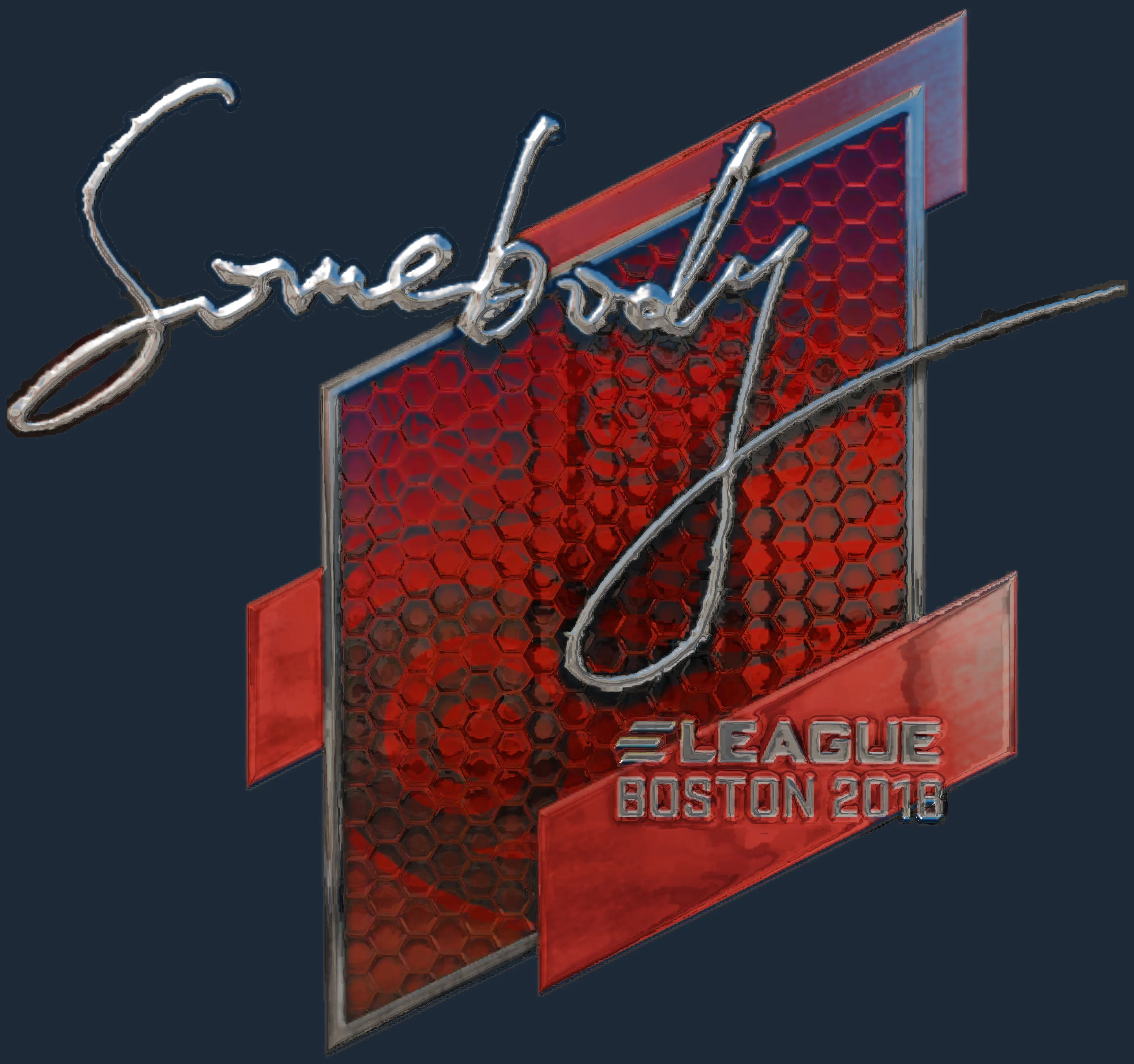 Sticker | somebody (Foil) | Boston 2018 Image