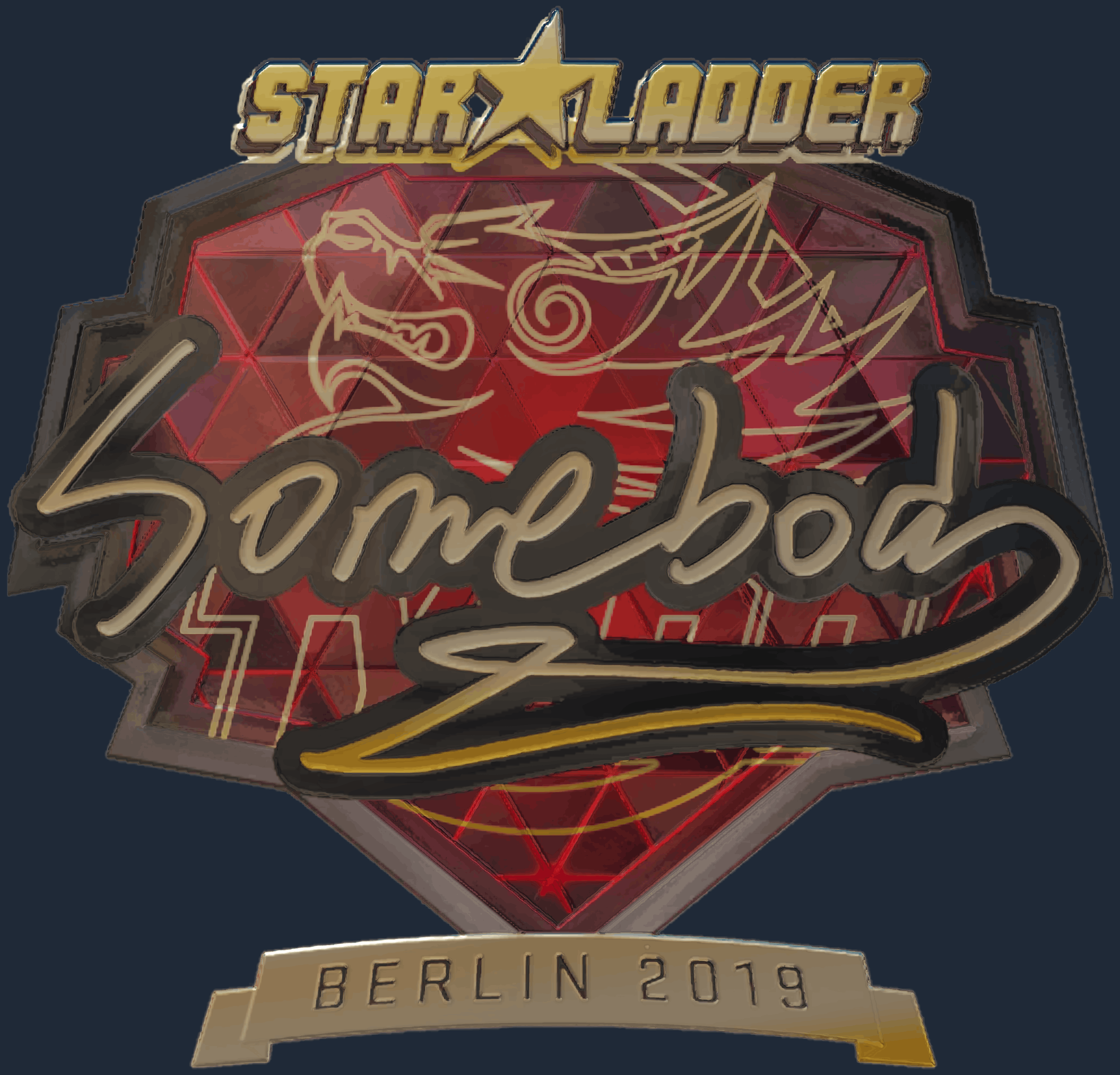 Sticker | somebody (Gold) | Berlin 2019 Image