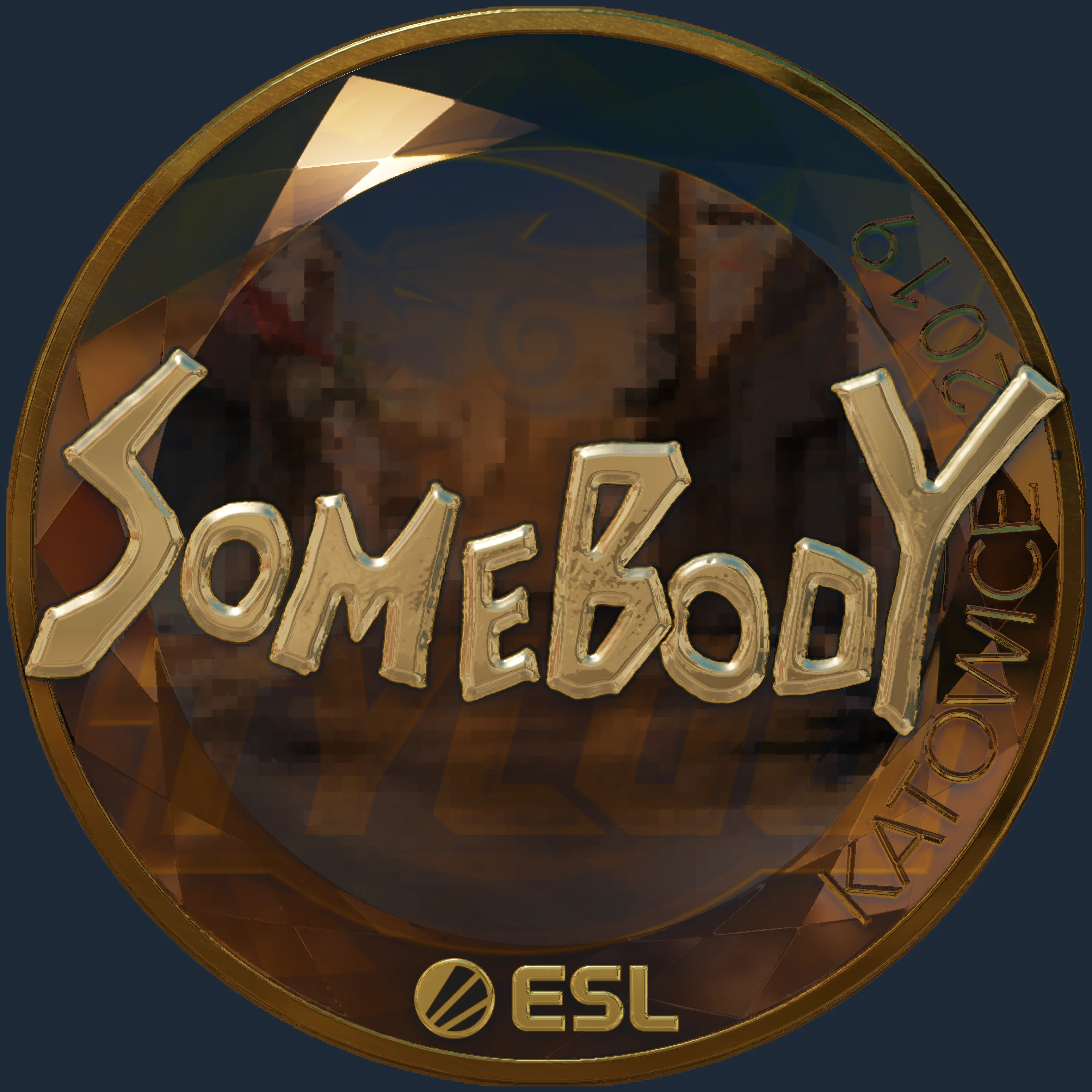 Sticker | somebody (Gold) | Katowice 2019 Image