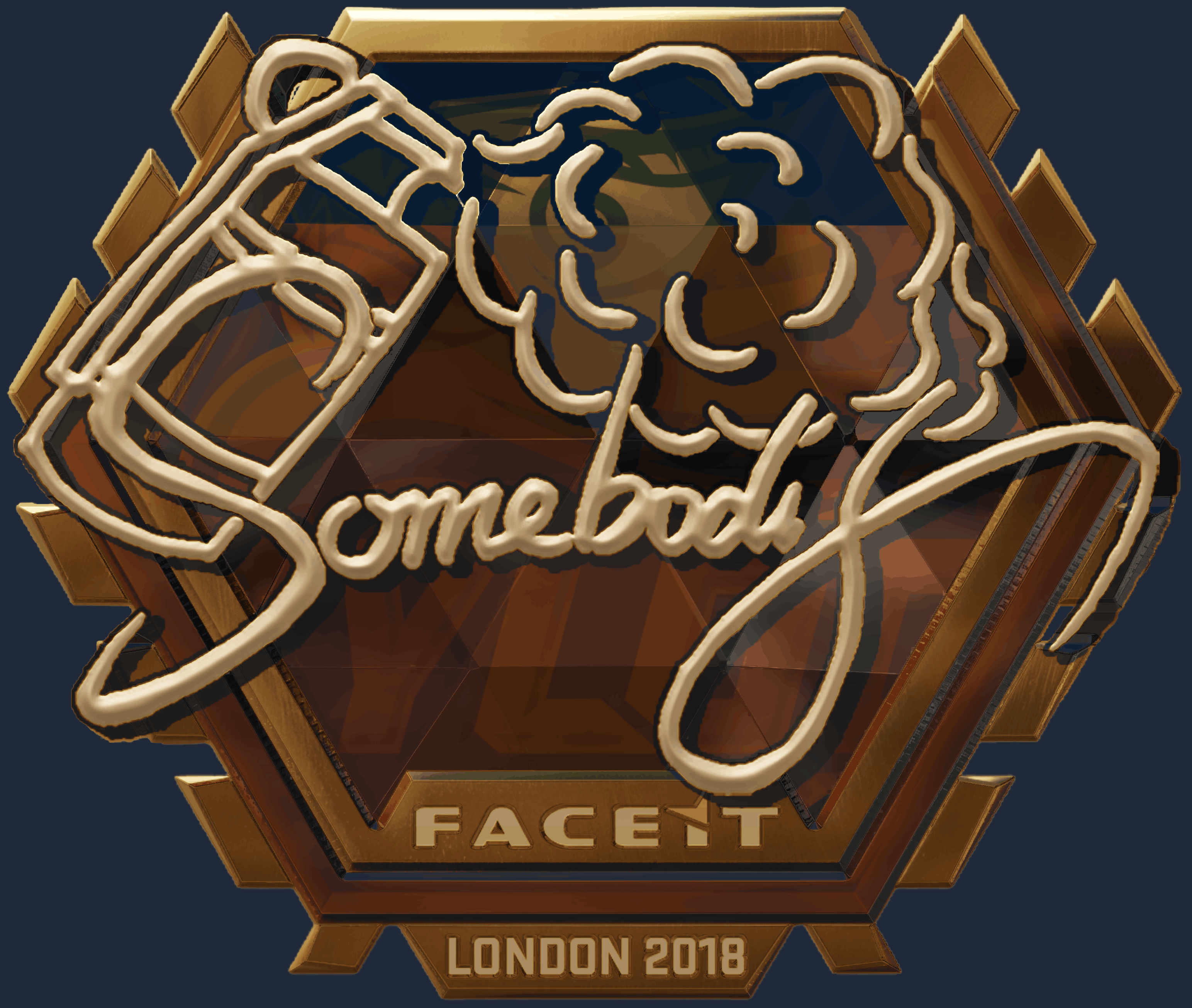 Sticker | somebody (Gold) | London 2018 Image
