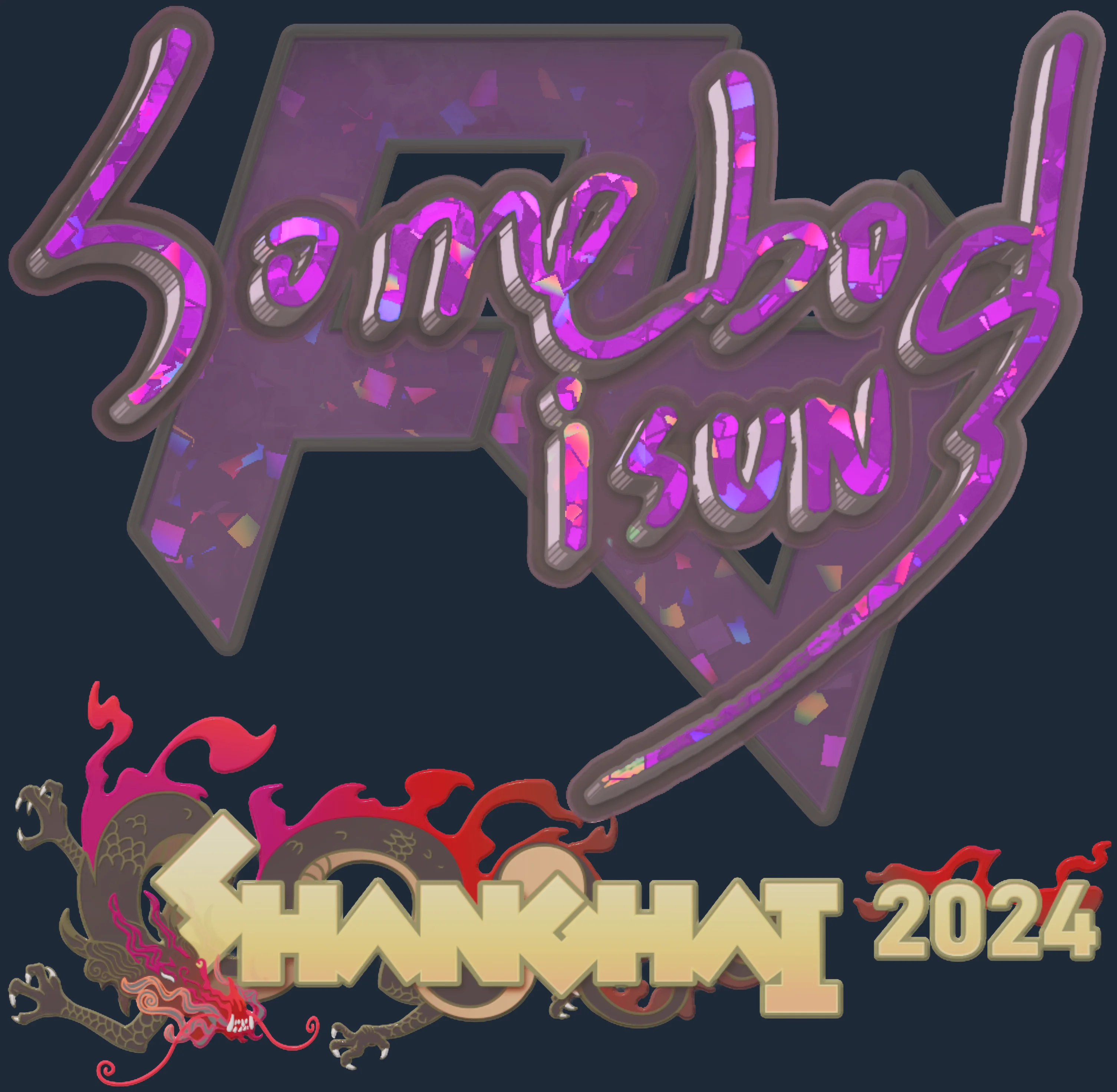 Sticker | somebody (Glitter) | Shanghai 2024 Image