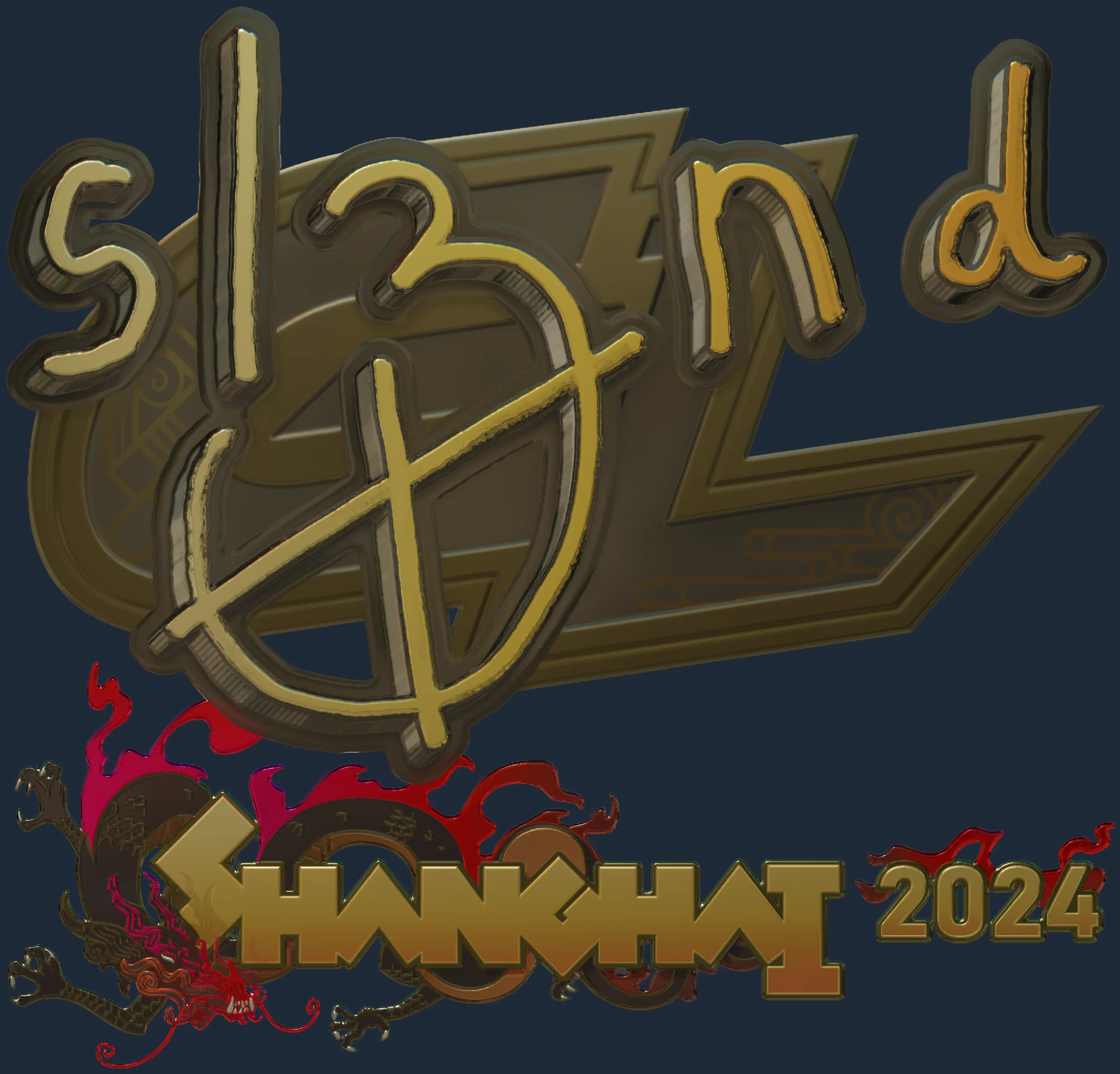 Sticker | sl3nd (Gold) | Shanghai 2024 Image