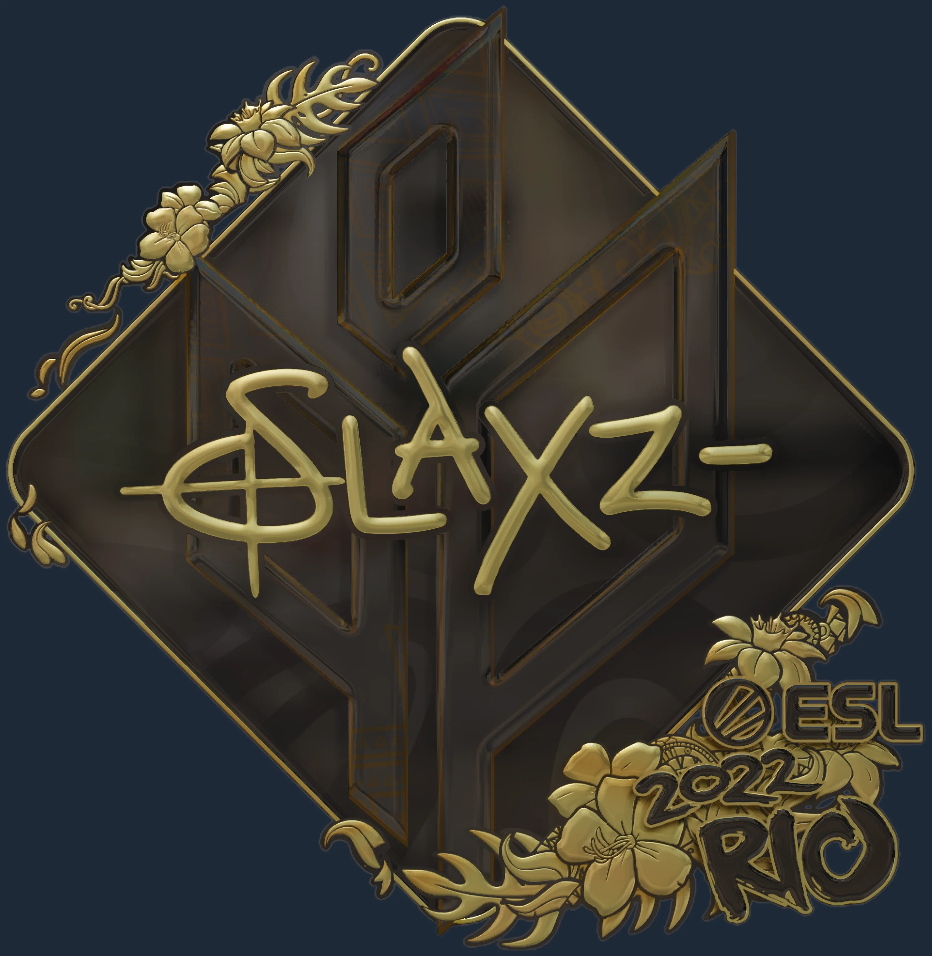 Sticker | slaxz- (Gold) | Rio 2022 Image