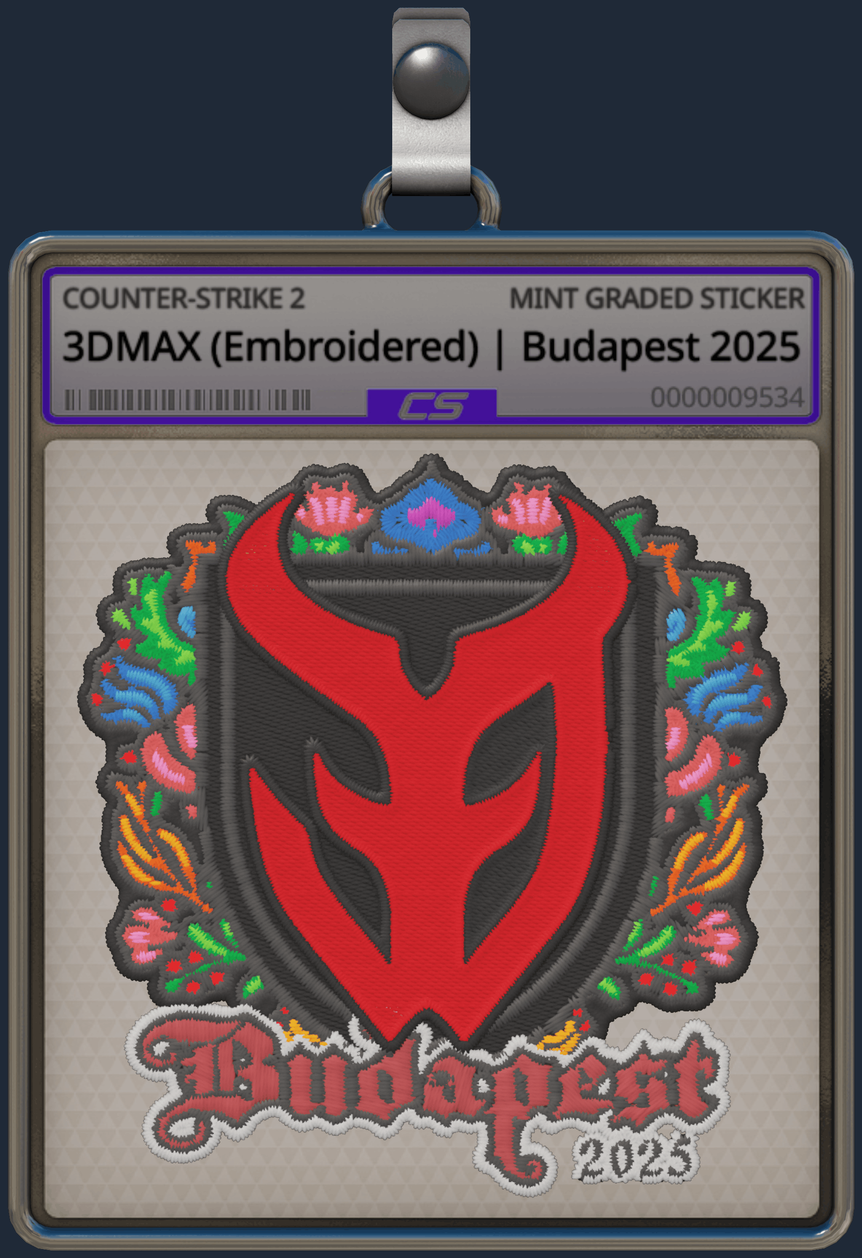 Sticker | 3DMAX (Embroidered) | Budapest 2025 Image