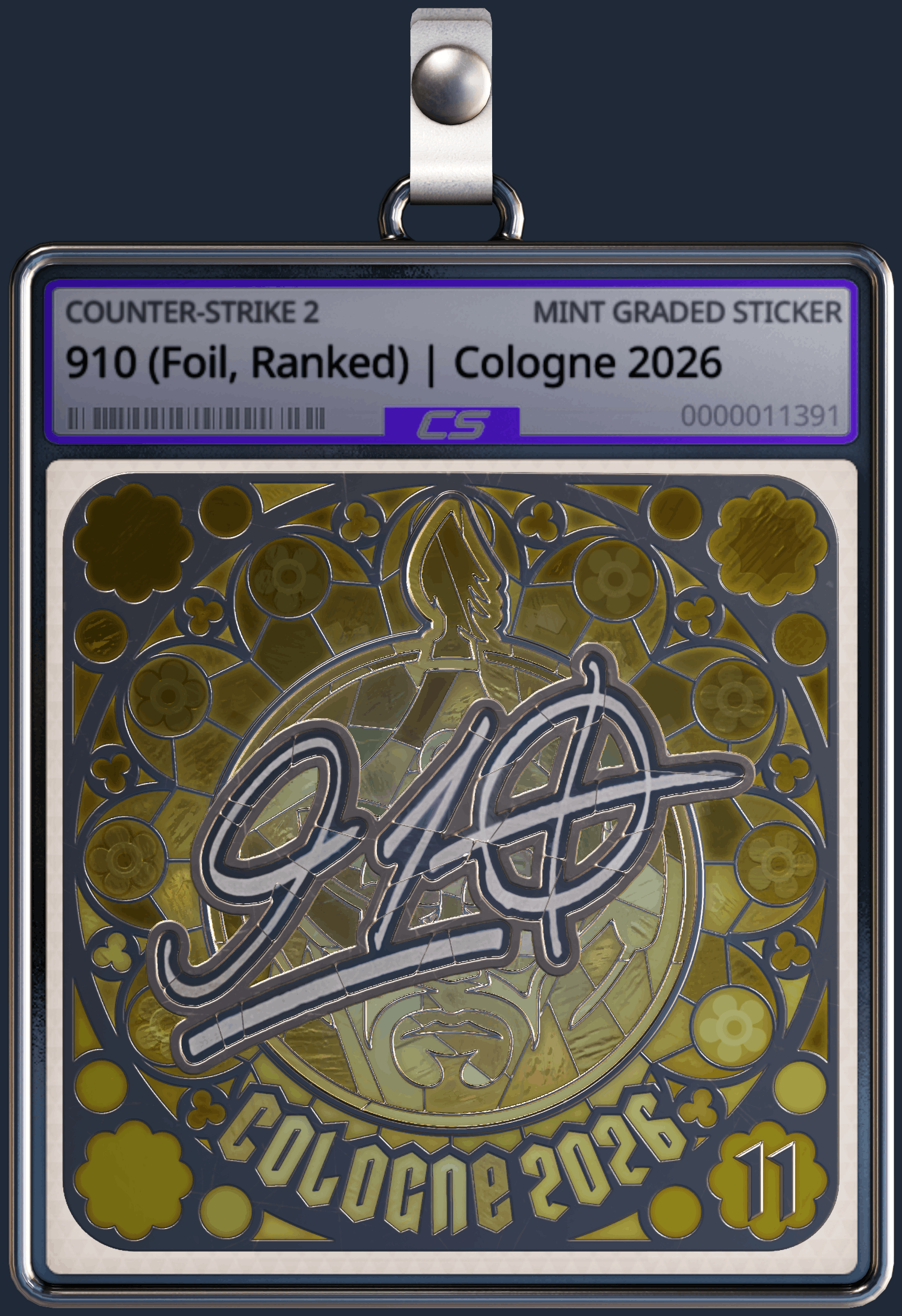 Sticker | 910 (Foil, Ranked) | Cologne 2026 Image