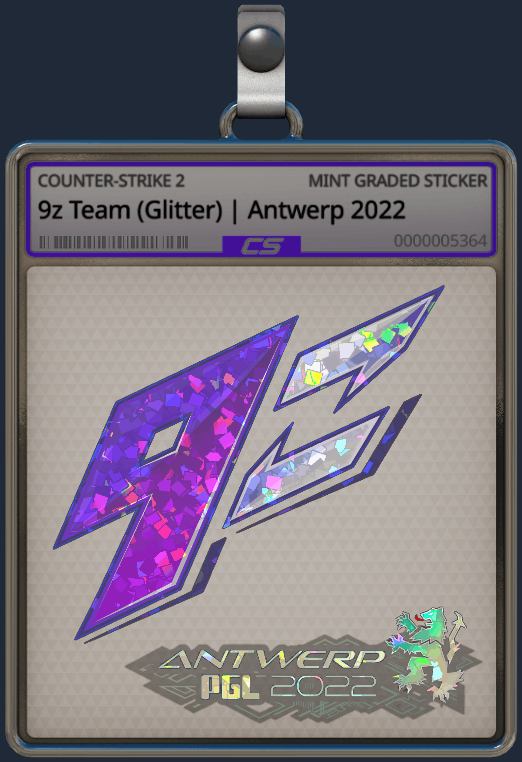 Sticker | 9z Team (Glitter) | Antwerp 2022 Image