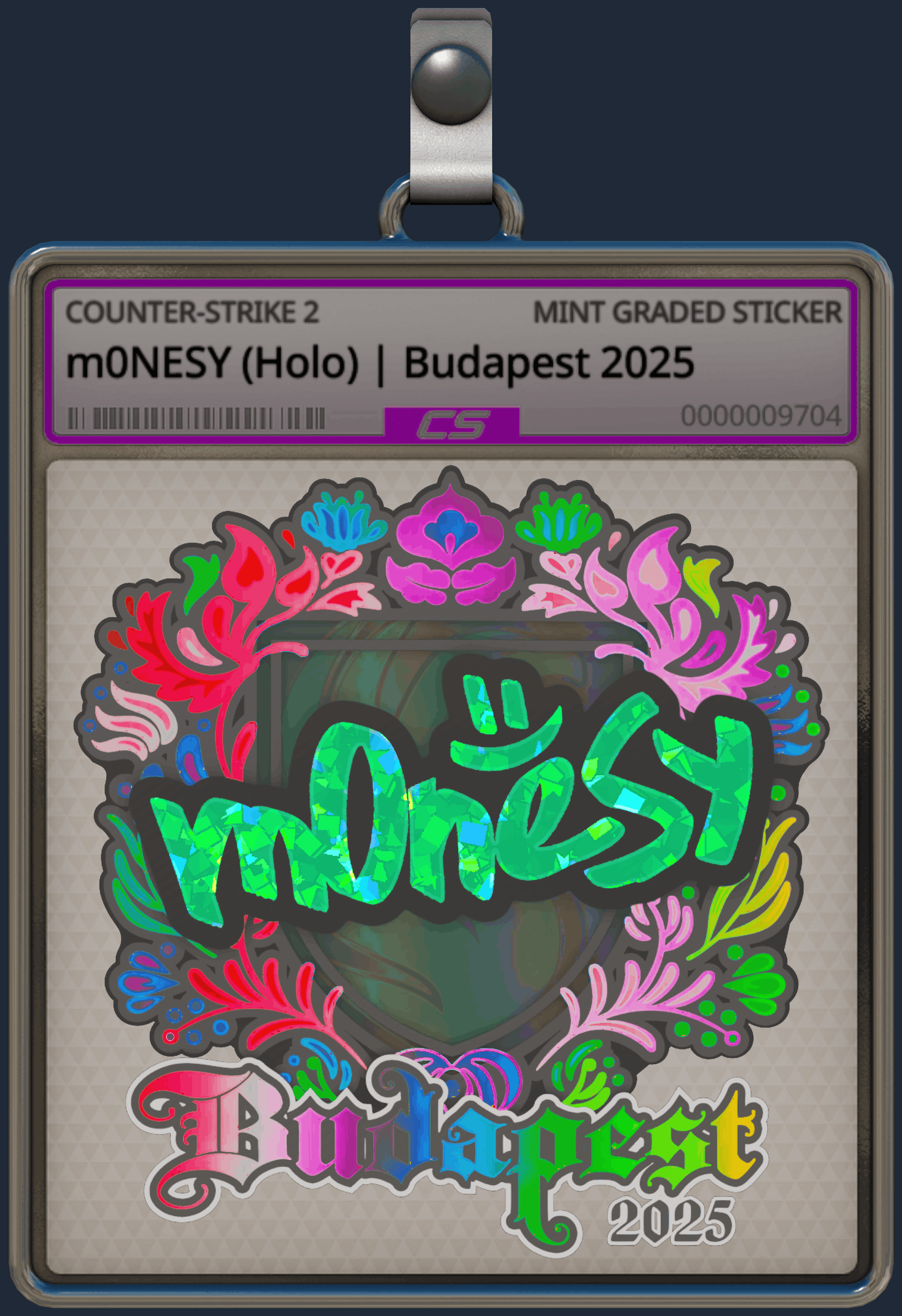 Sticker | m0NESY (Holo) | Budapest 2025 Image
