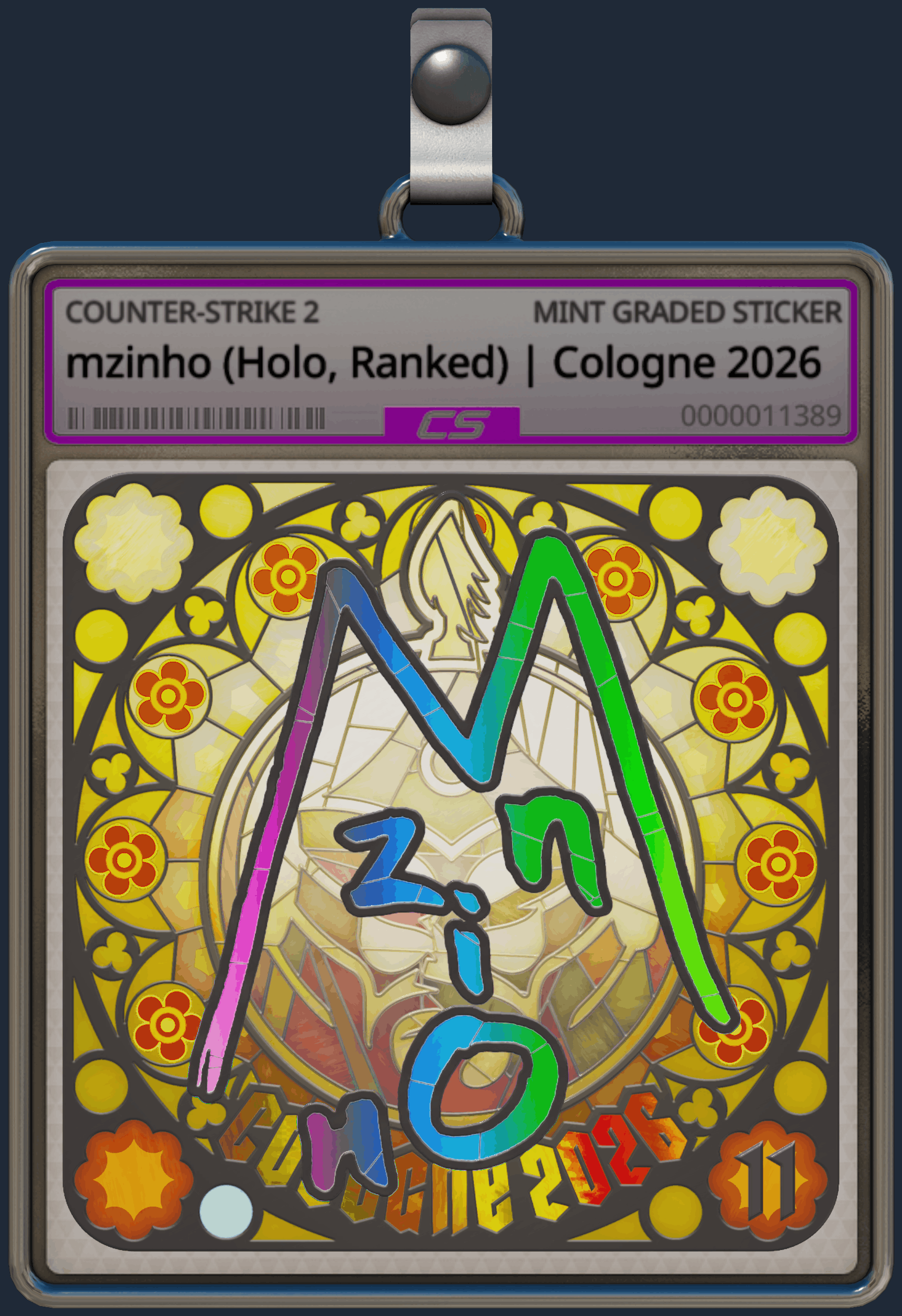Sticker | mzinho (Holo, Ranked) | Cologne 2026 Image