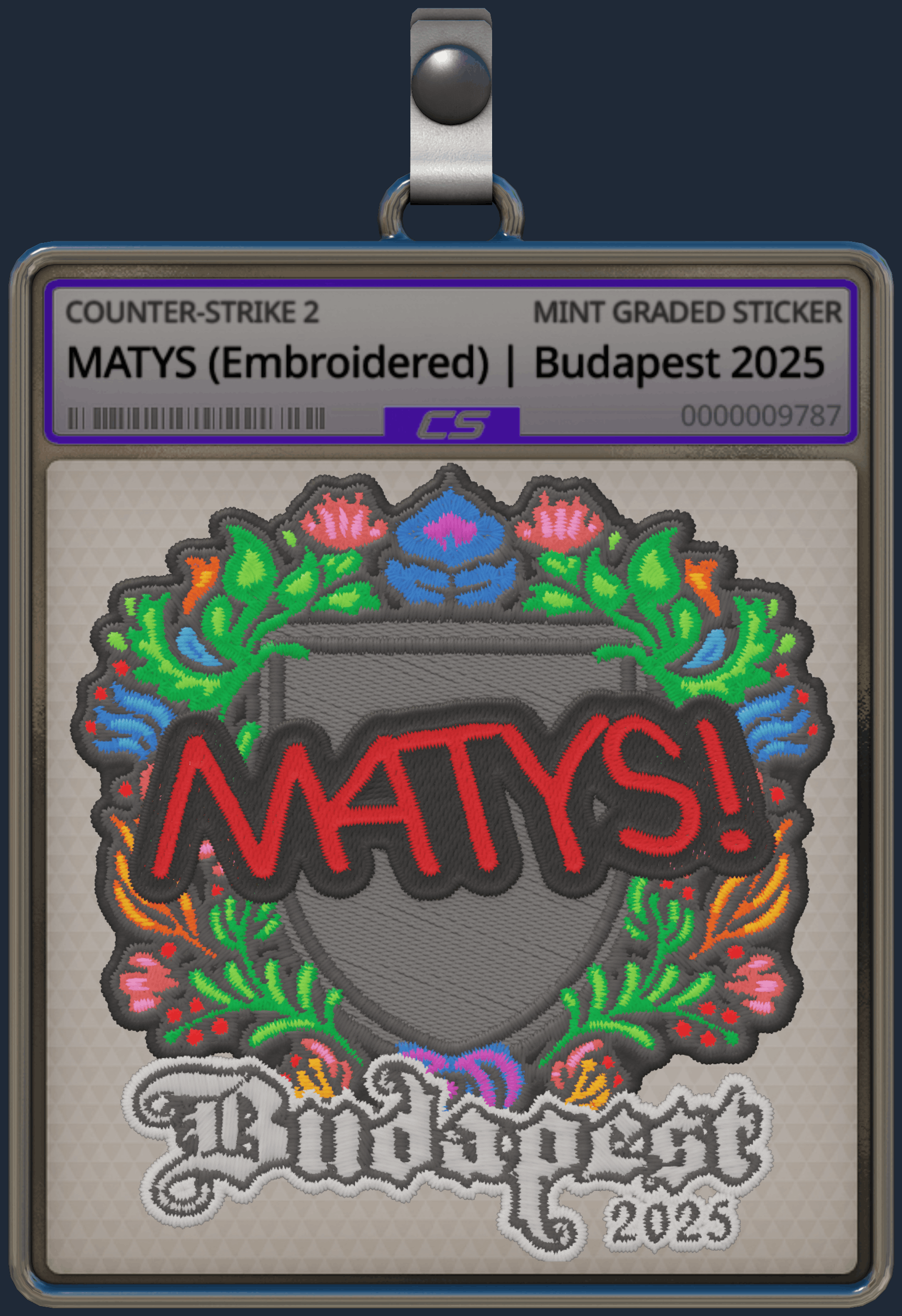 Sticker | MATYS (Embroidered) | Budapest 2025 Image