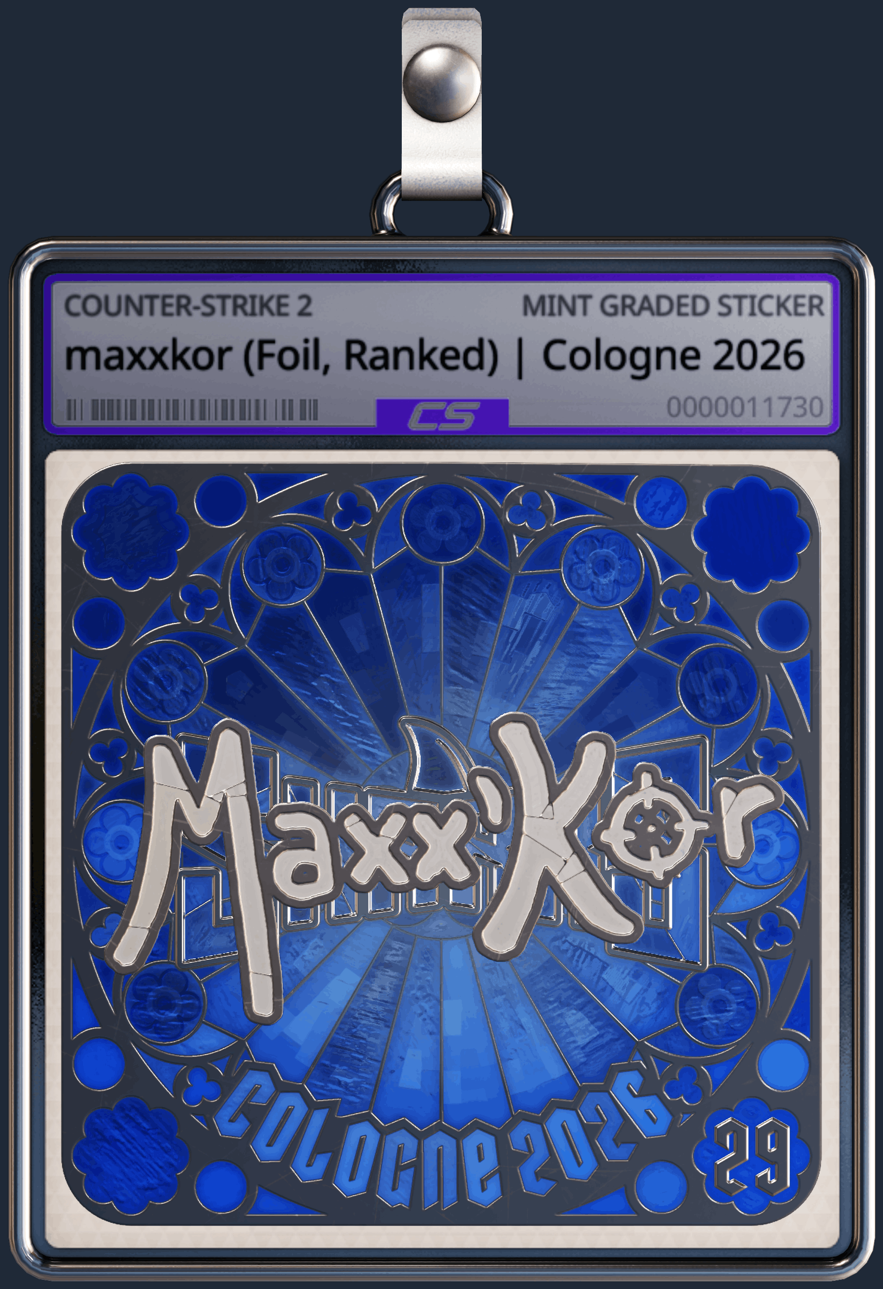 Sticker | maxxkor (Foil, Ranked) | Cologne 2026 Image