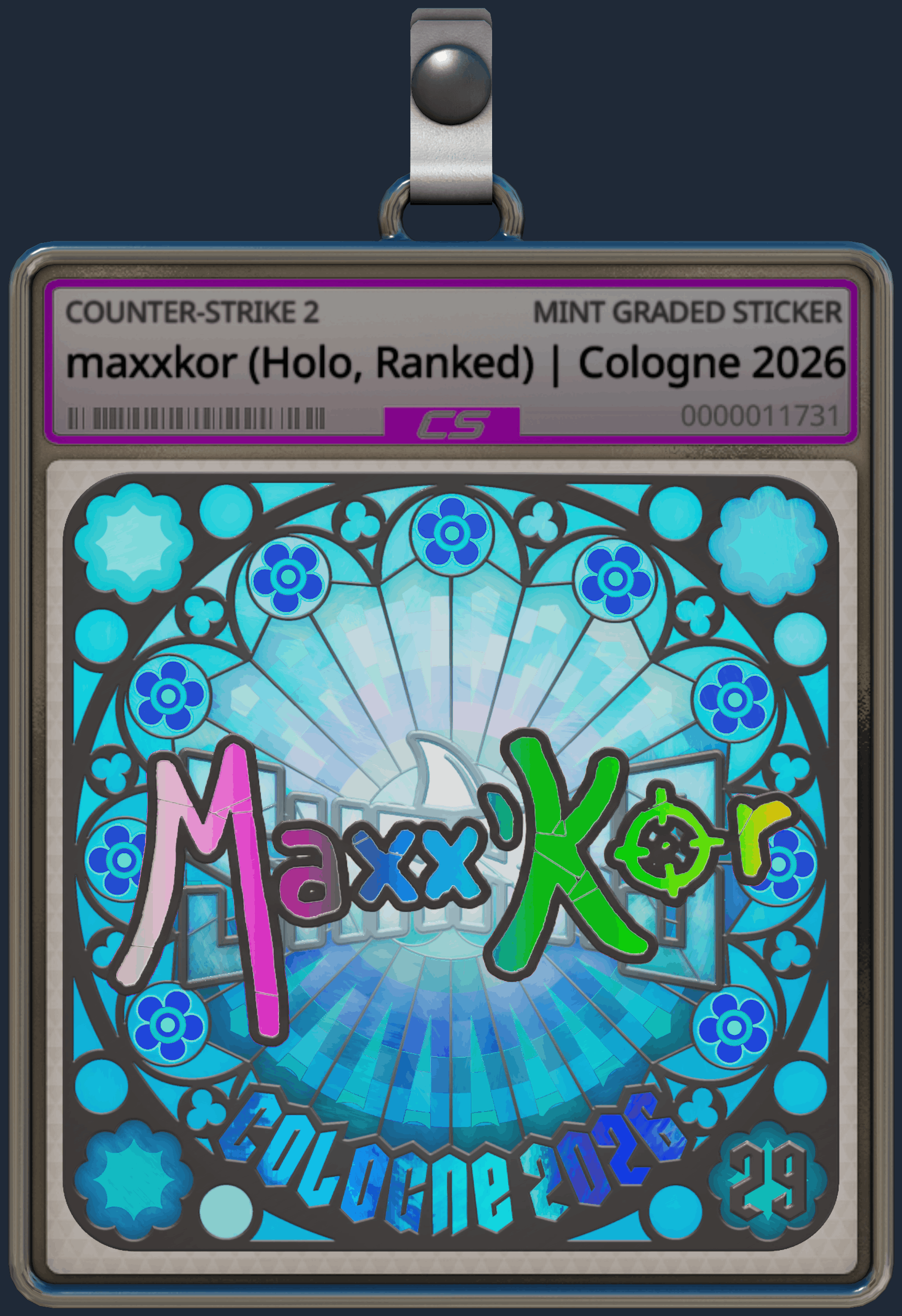 Sticker | maxxkor (Holo, Ranked) | Cologne 2026 Image