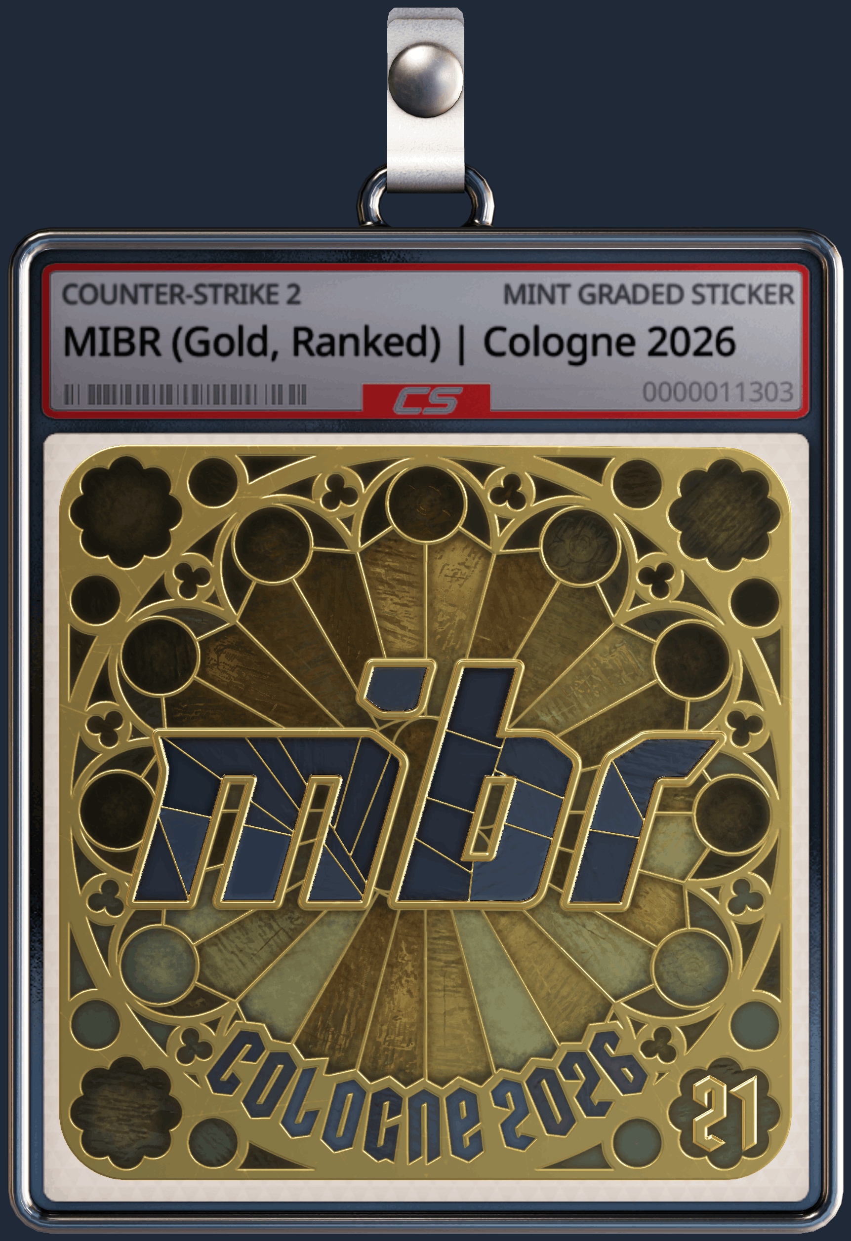 Sticker | MIBR (Gold, Ranked) | Cologne 2026 Image