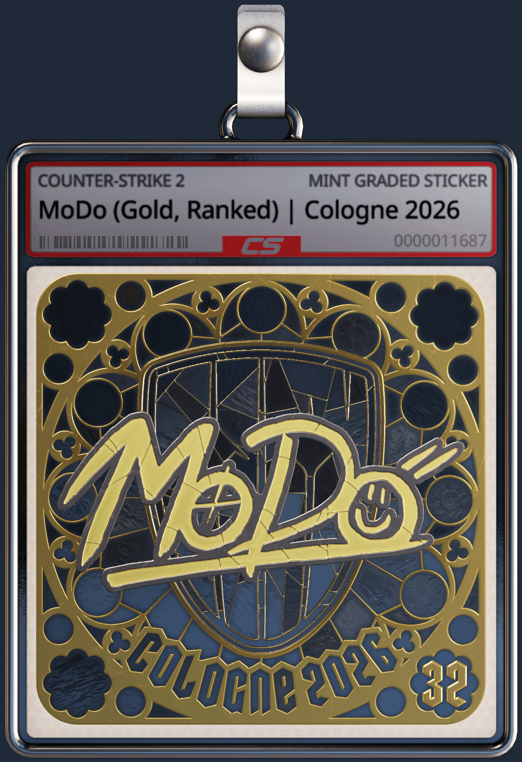 Sticker | MoDo (Gold, Ranked) | Cologne 2026 Image