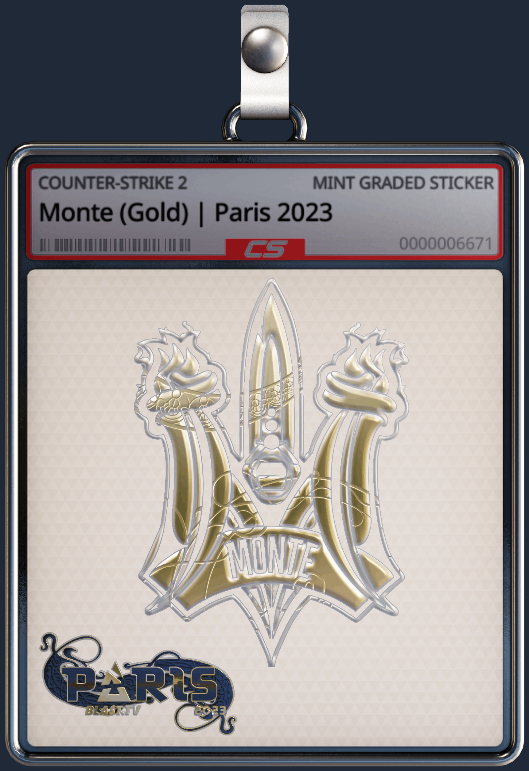 Sticker | Monte (Gold) | Paris 2023 Image