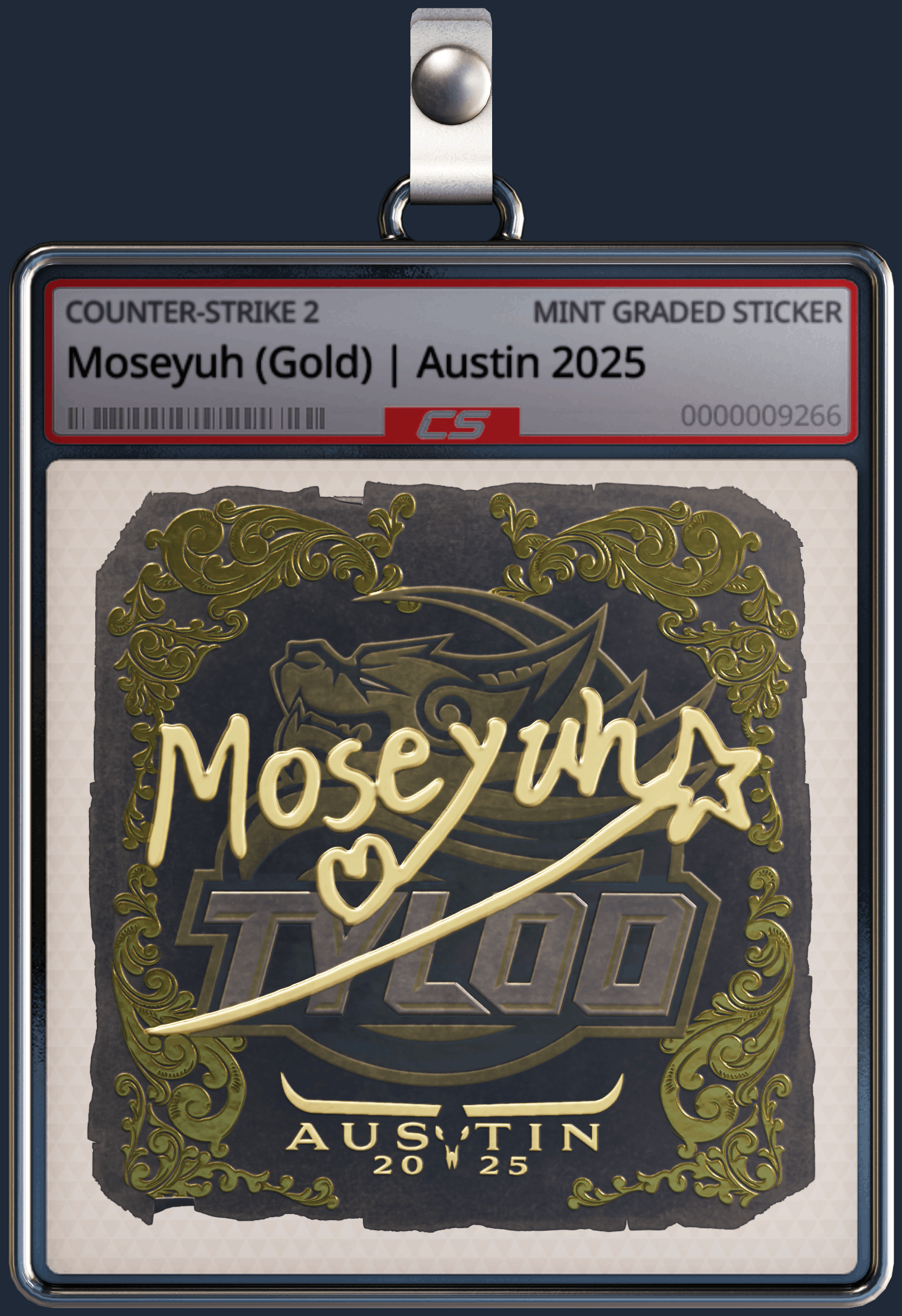 Sticker | Moseyuh (Gold) | Austin 2025 Image