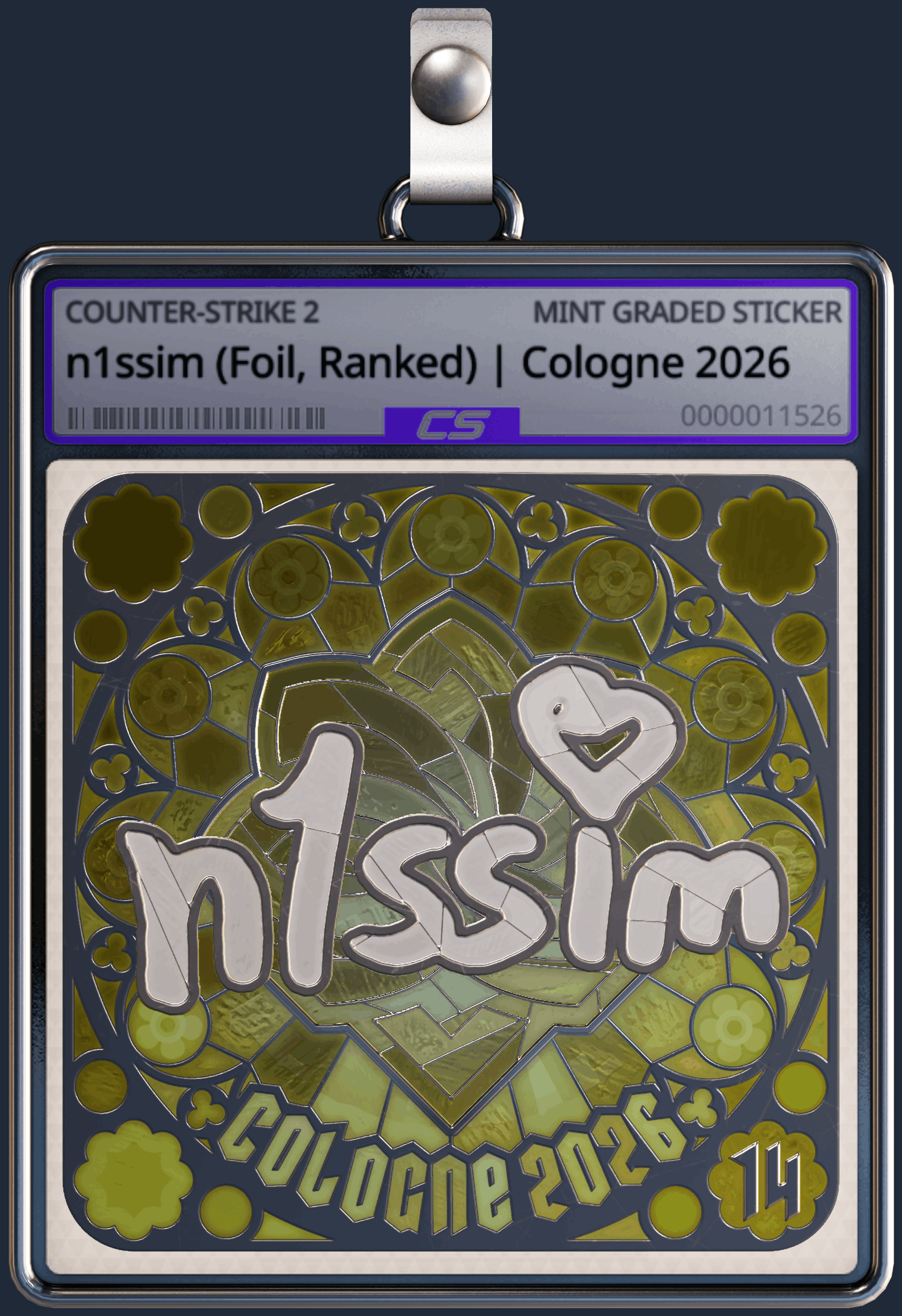 Sticker | n1ssim (Foil, Ranked) | Cologne 2026 Image