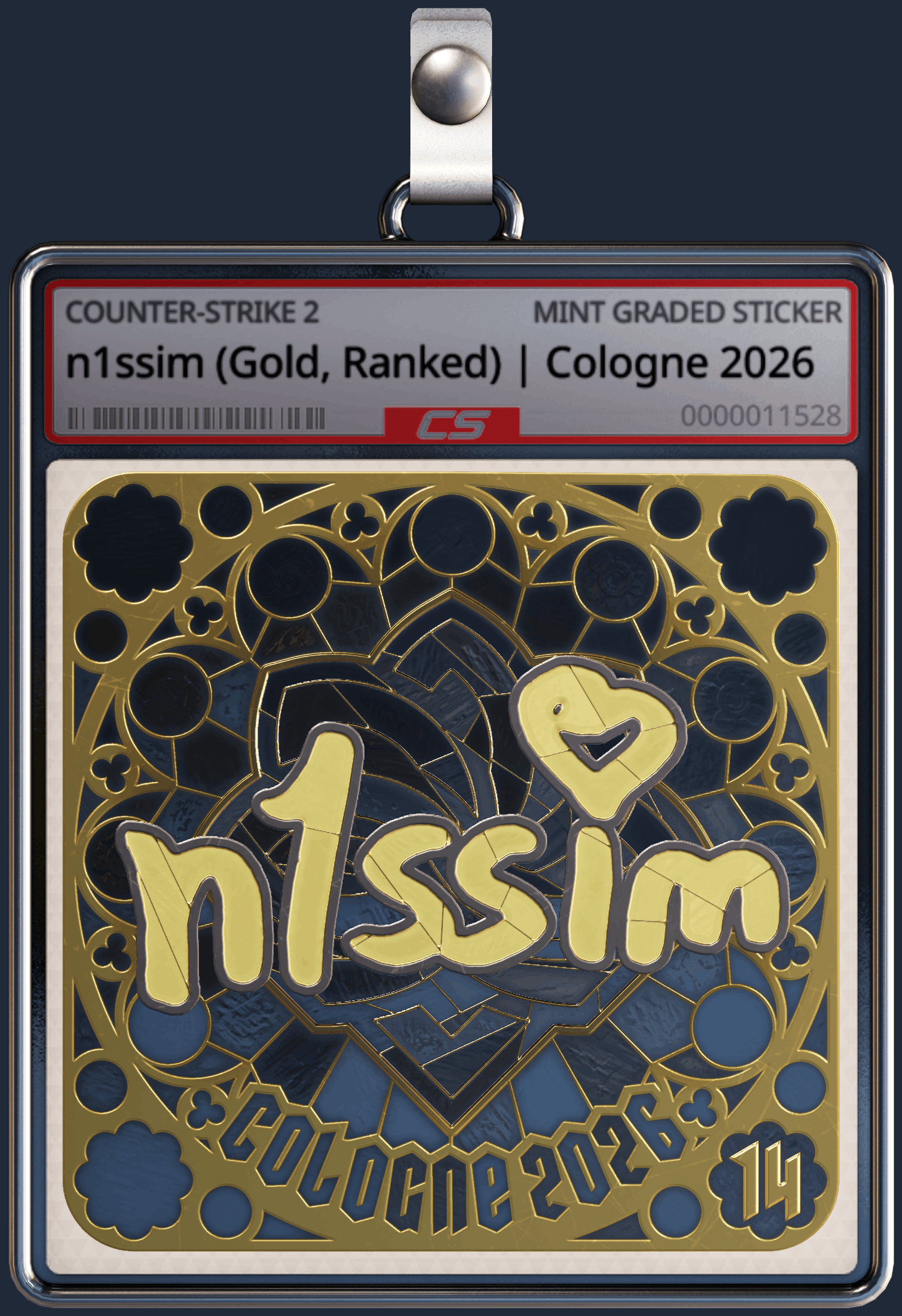 Sticker | n1ssim (Gold, Ranked) | Cologne 2026 Image