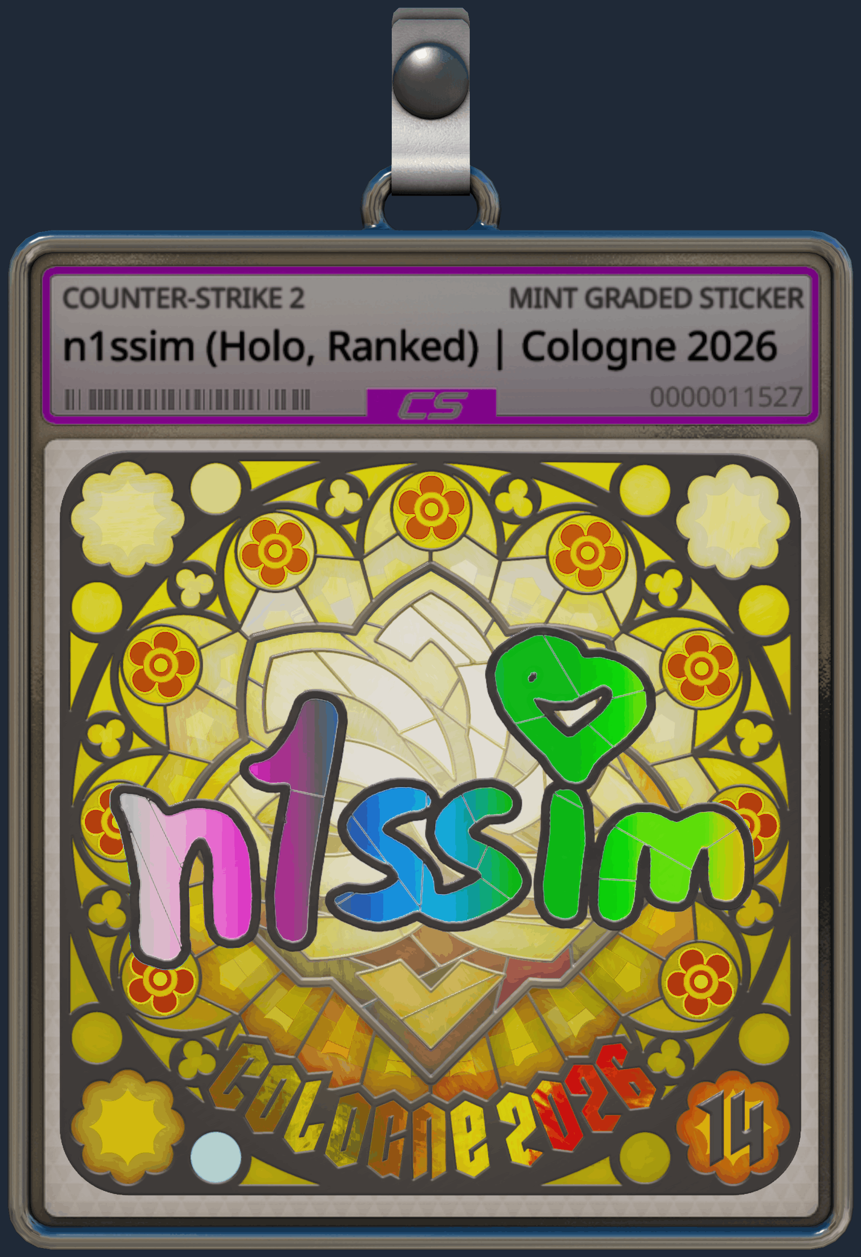 Sticker | n1ssim (Holo, Ranked) | Cologne 2026 Image