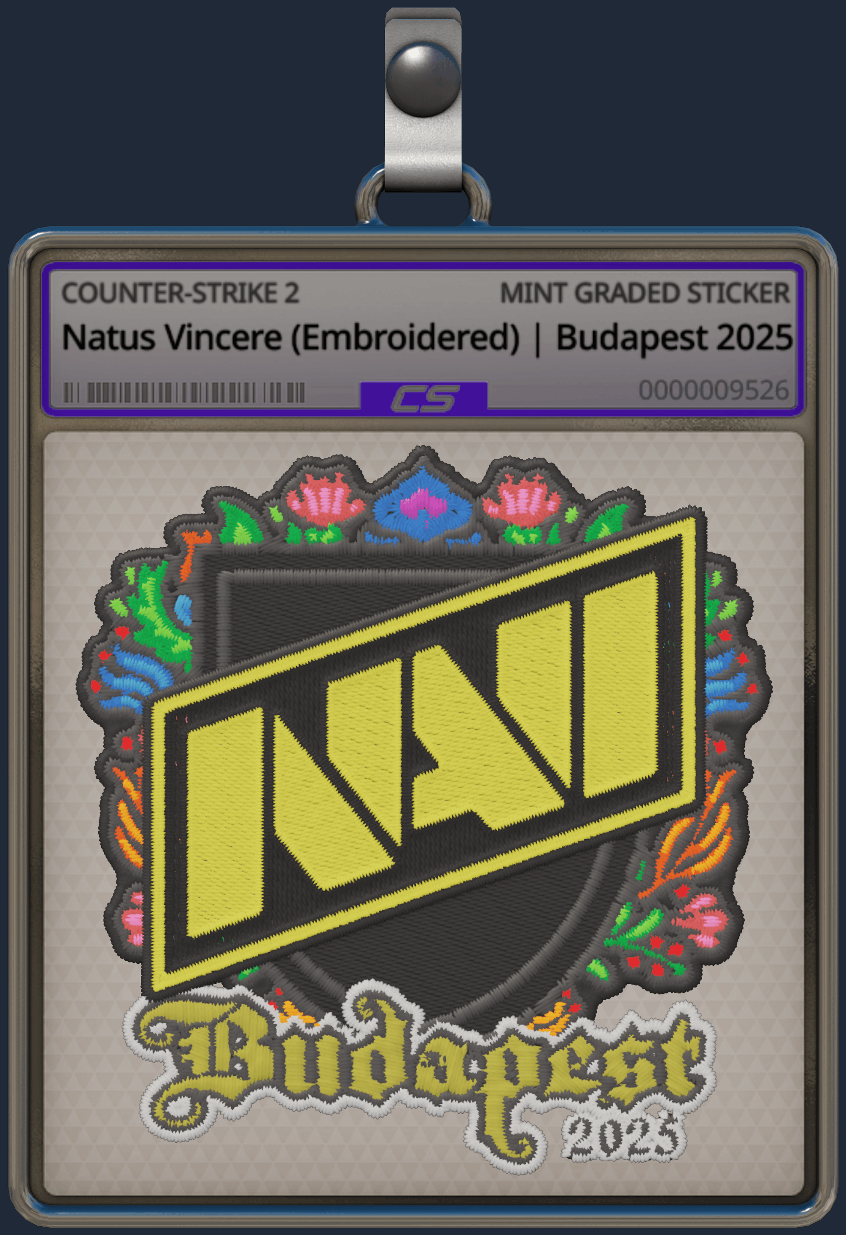 Sticker | Natus Vincere (Embroidered) | Budapest 2025 Image
