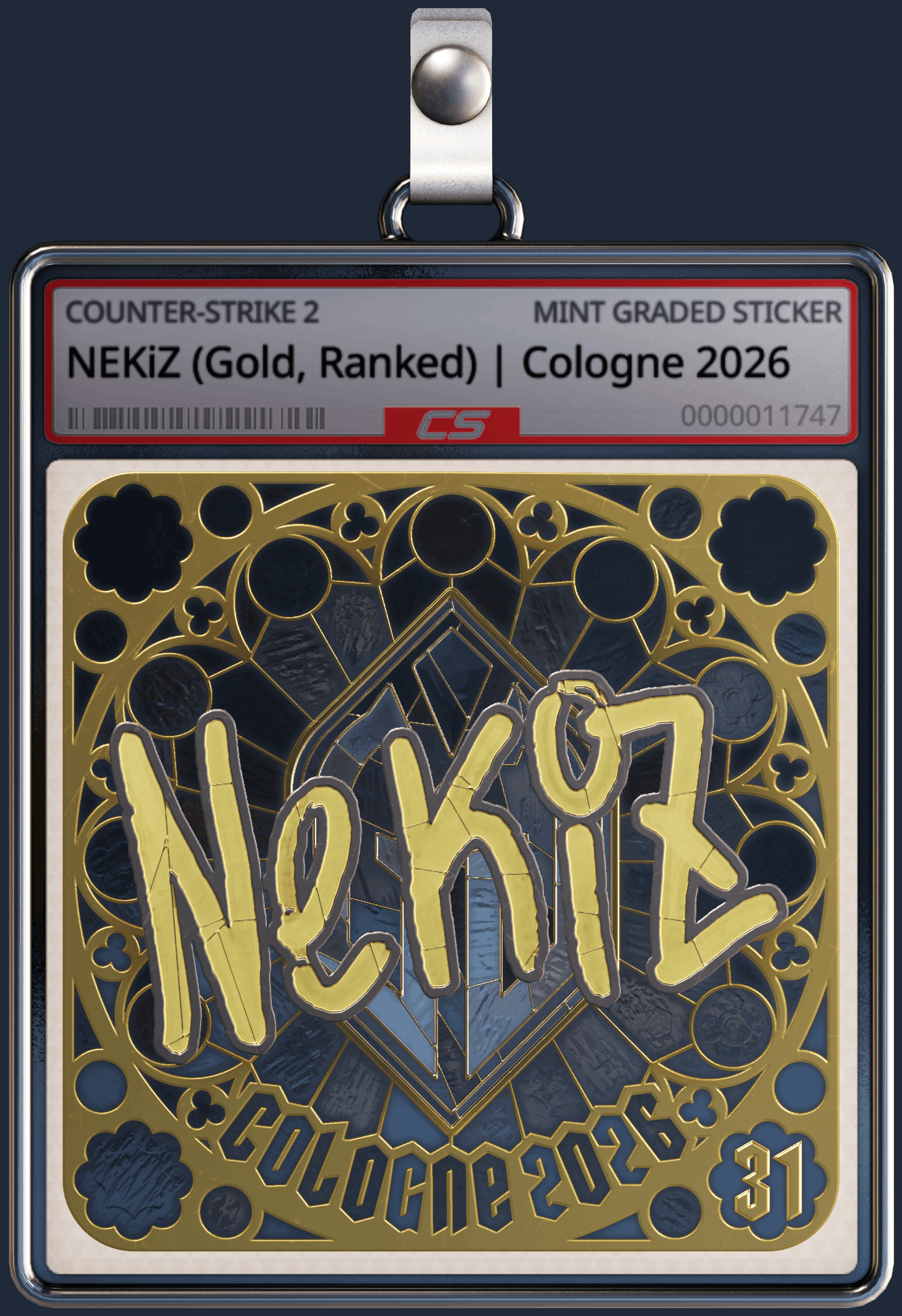 Sticker | NEKiZ (Gold, Ranked) | Cologne 2026 Image