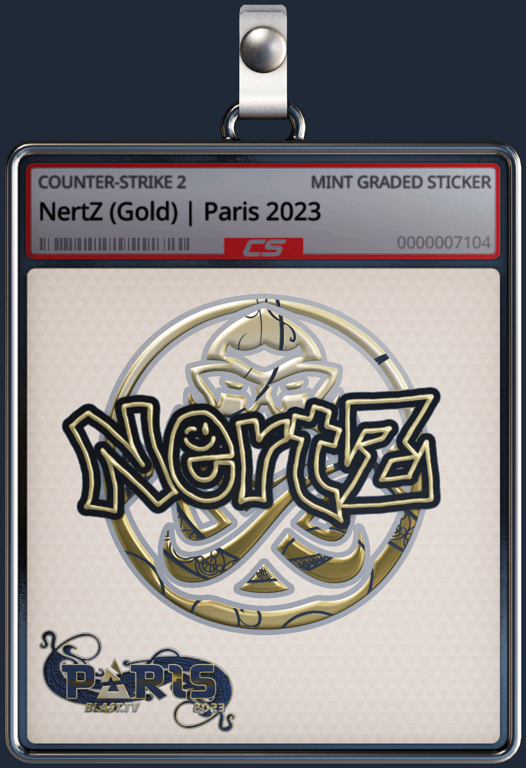 Sticker | NertZ (Gold) | Paris 2023 Image