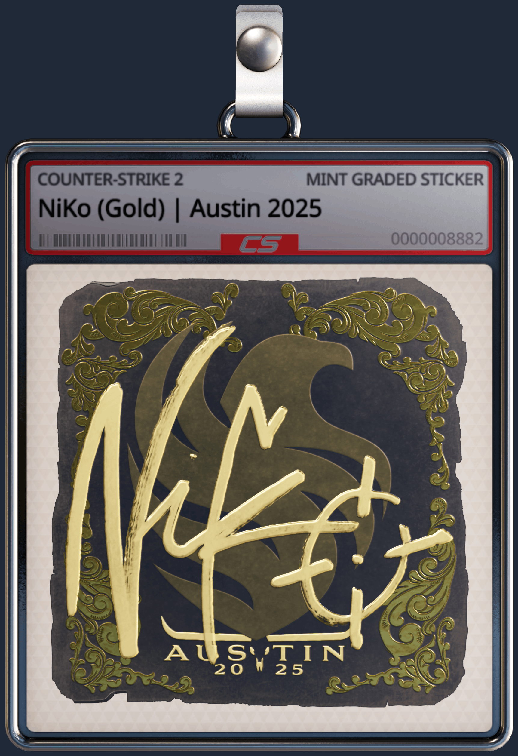 Sticker | NiKo (Gold) | Austin 2025 Image