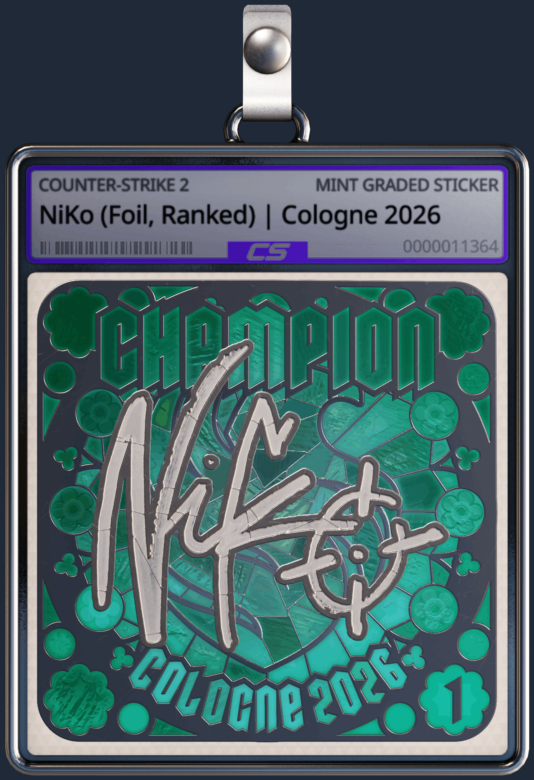 Sticker | NiKo (Foil, Ranked) | Cologne 2026 Image