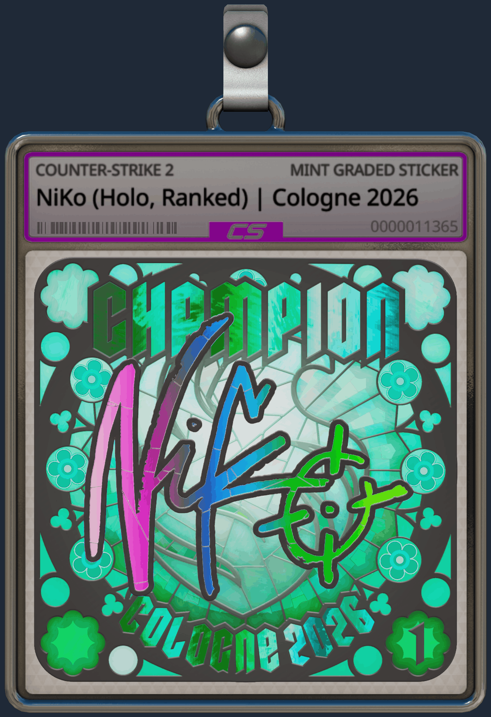 Sticker | NiKo (Holo, Ranked) | Cologne 2026 Image