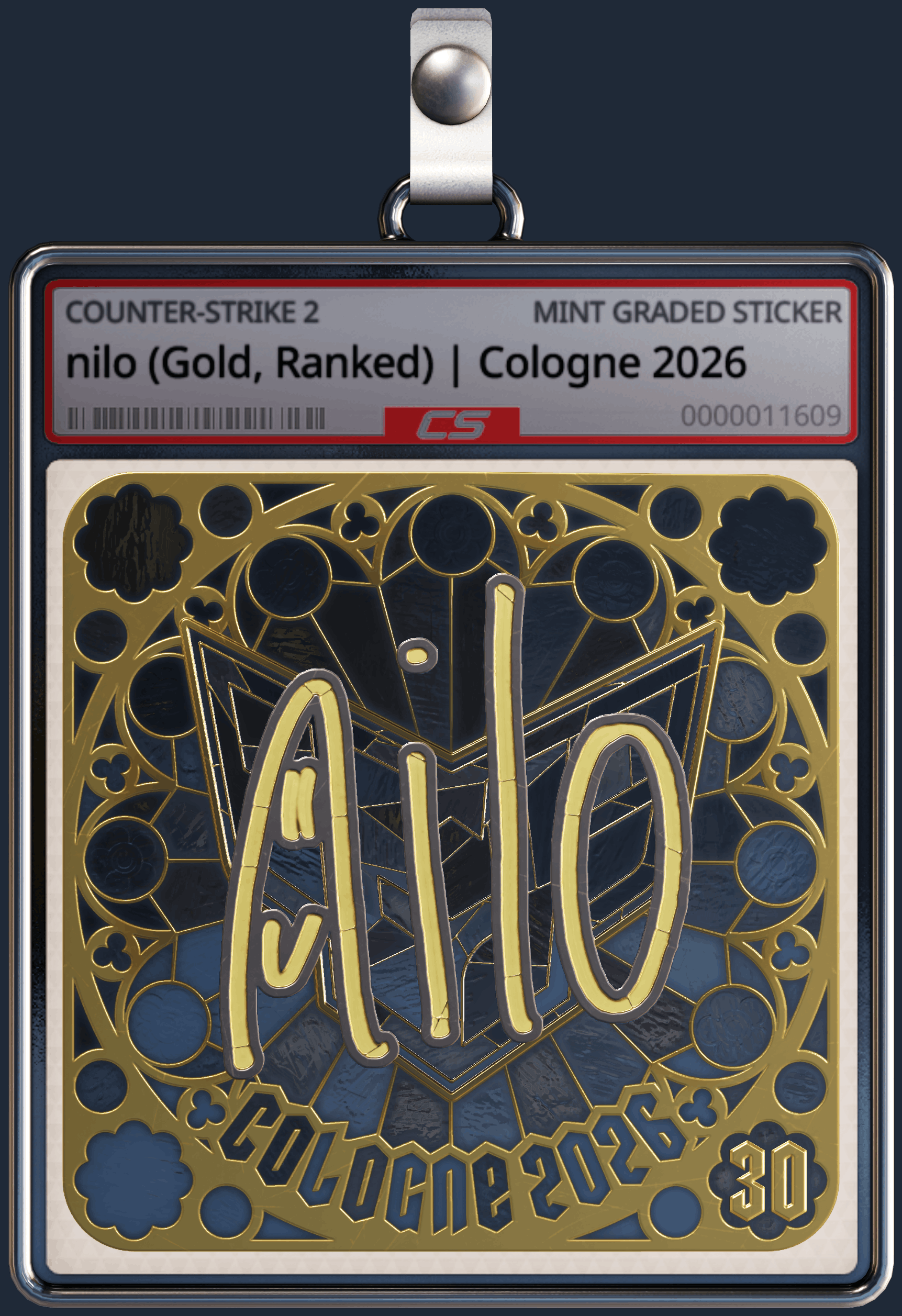 Sticker | nilo (Gold, Ranked) | Cologne 2026 Image