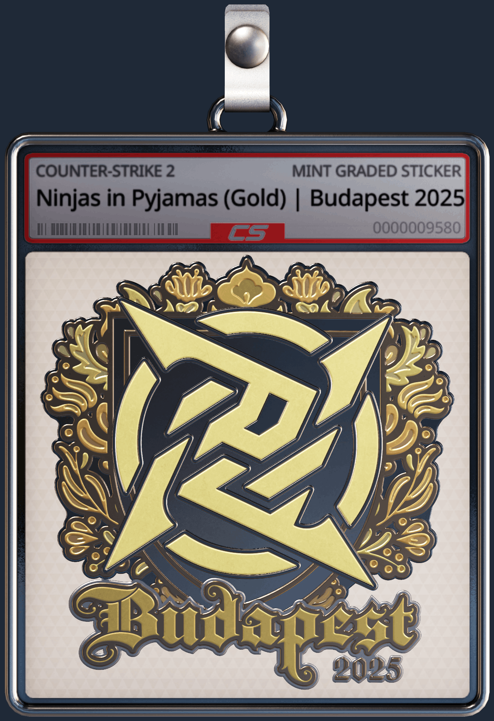 Sticker | Ninjas in Pyjamas (Gold) | Budapest 2025 Image