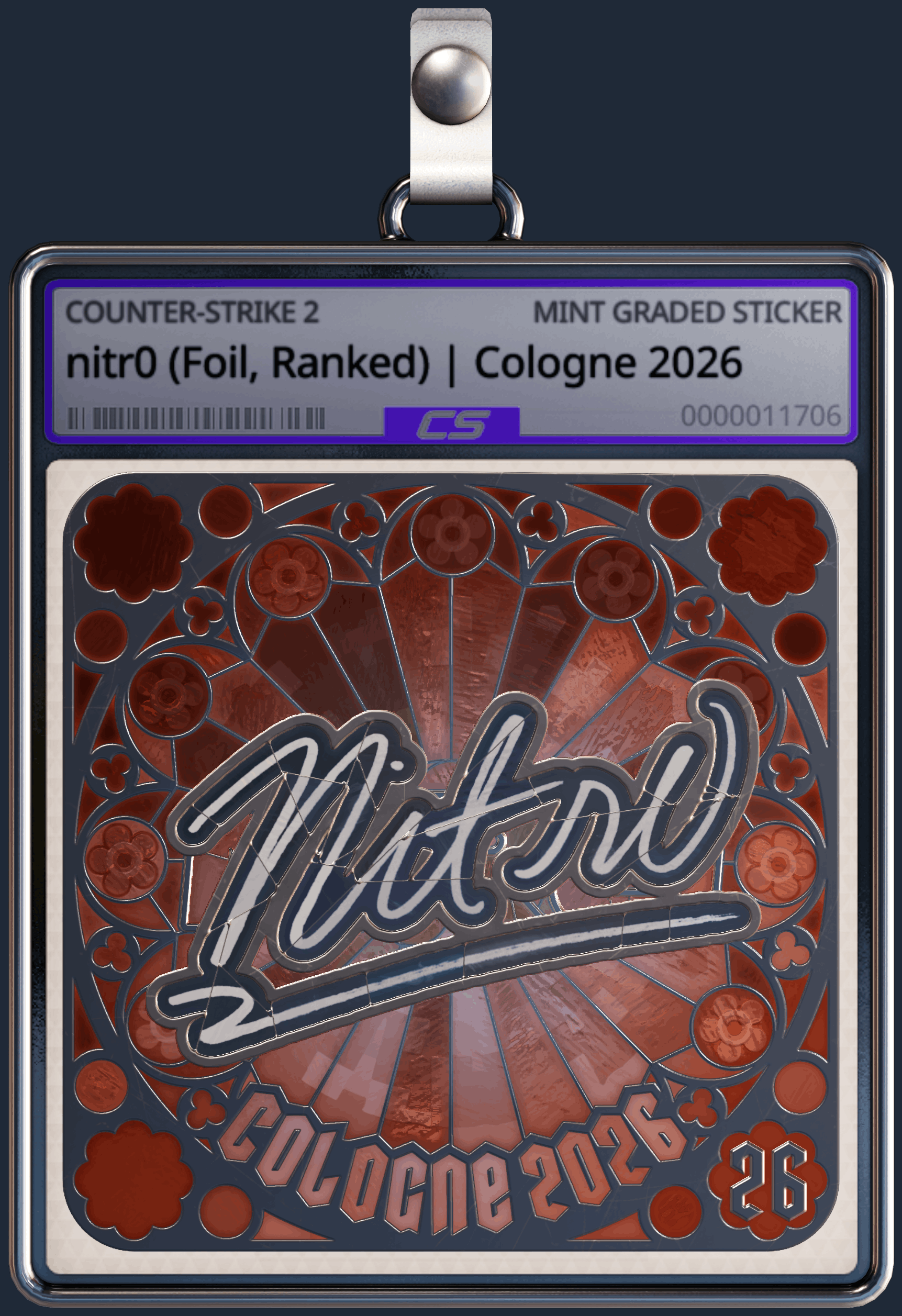 Sticker | nitr0 (Foil, Ranked) | Cologne 2026 Image