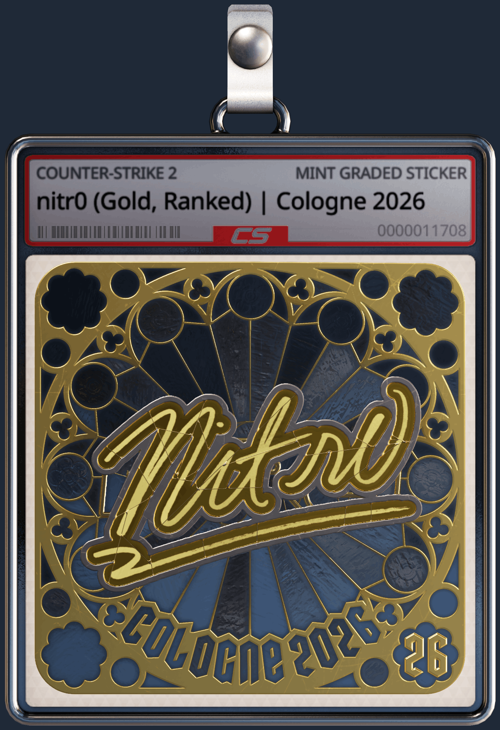 Sticker | nitr0 (Gold, Ranked) | Cologne 2026 Image