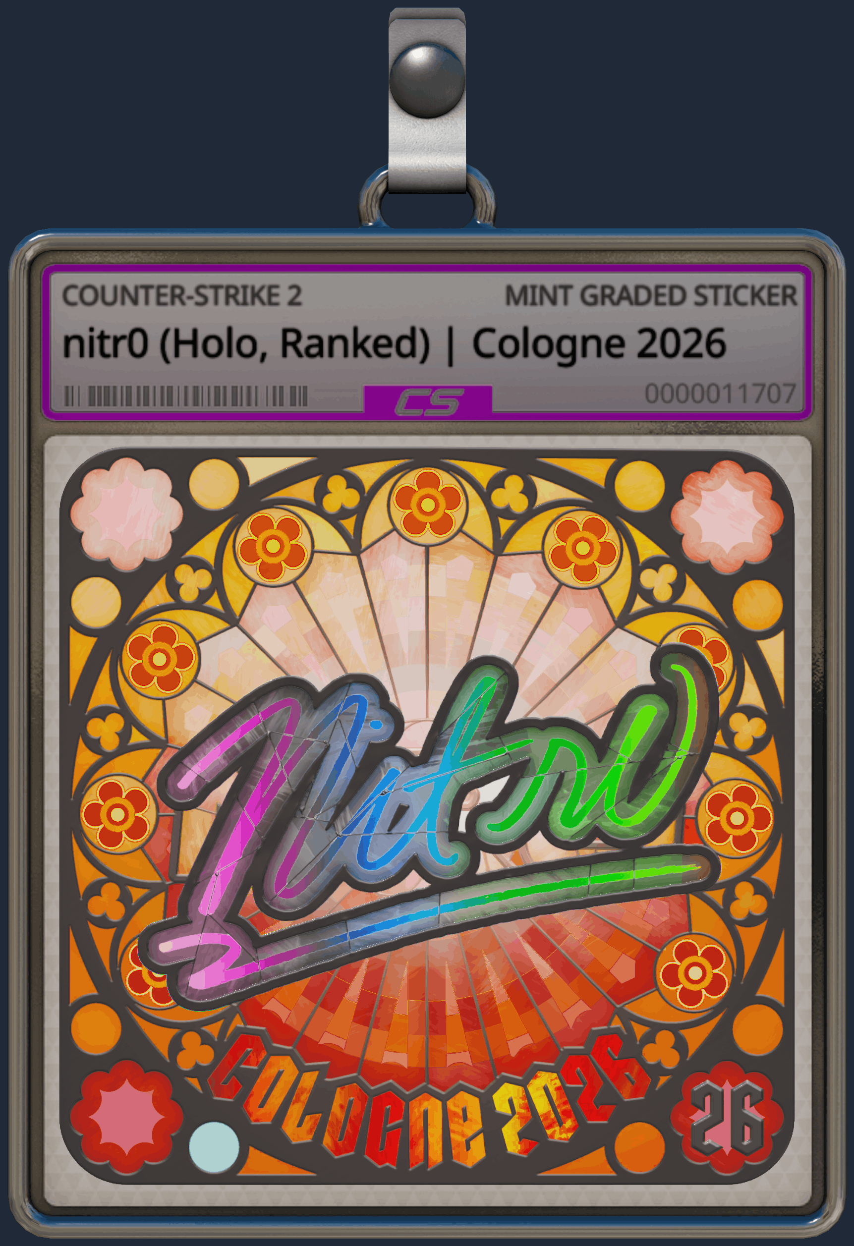 Sticker | nitr0 (Holo, Ranked) | Cologne 2026 Image