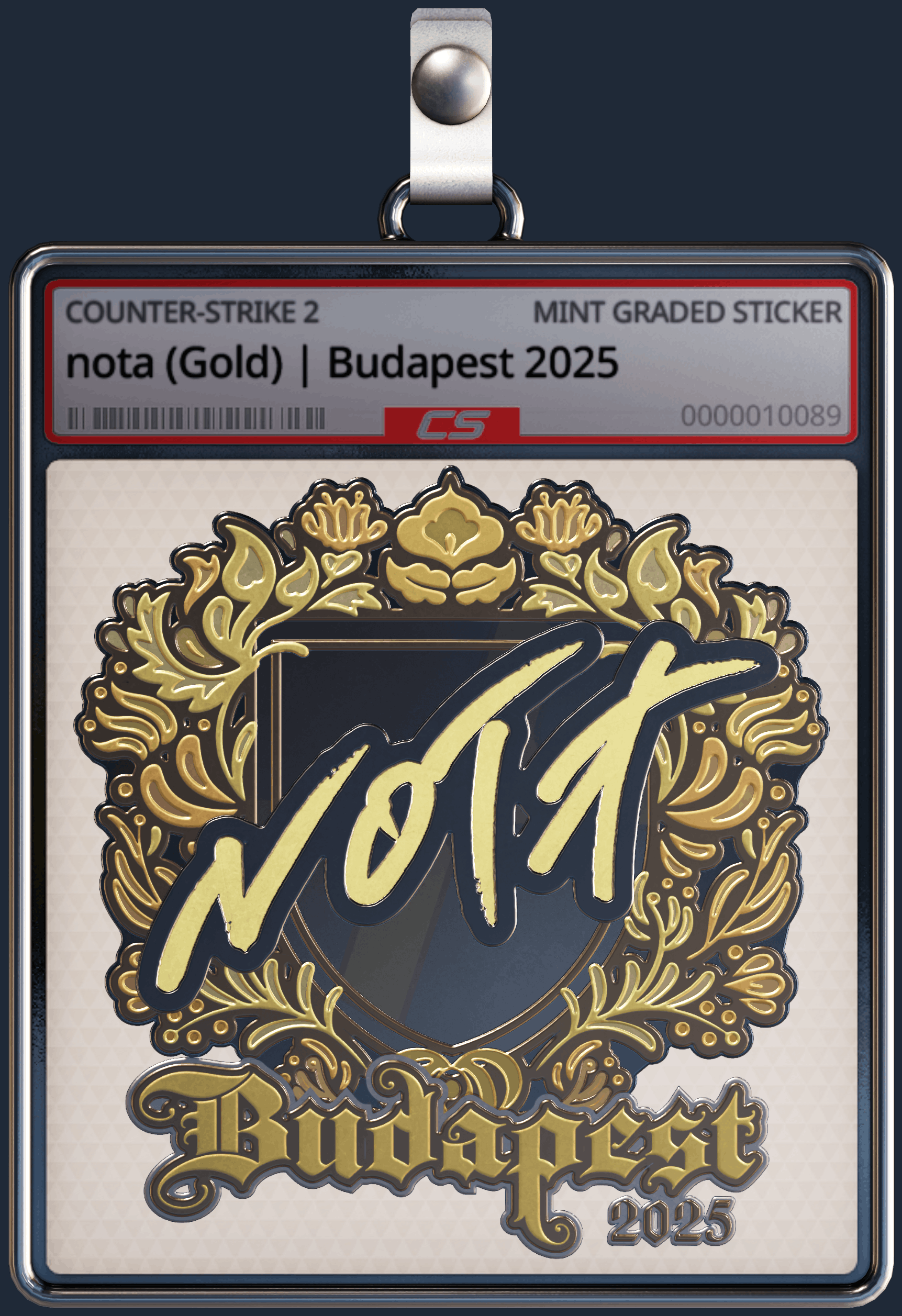 Sticker | nota (Gold) | Budapest 2025 Image