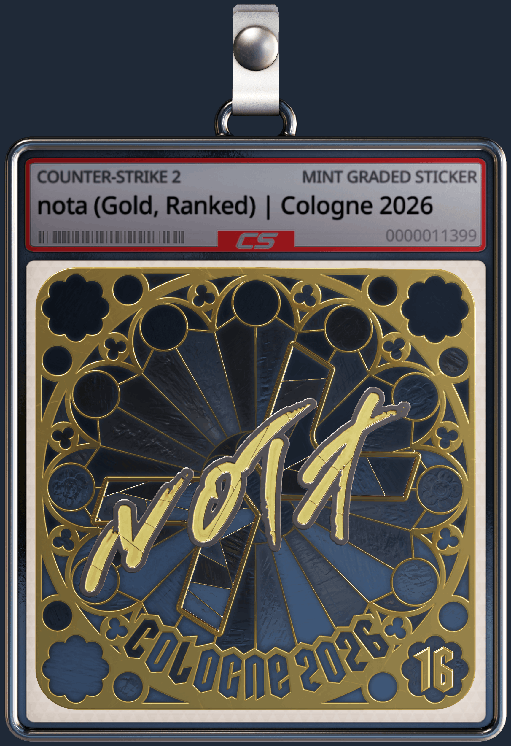Sticker | nota (Gold, Ranked) | Cologne 2026 Image