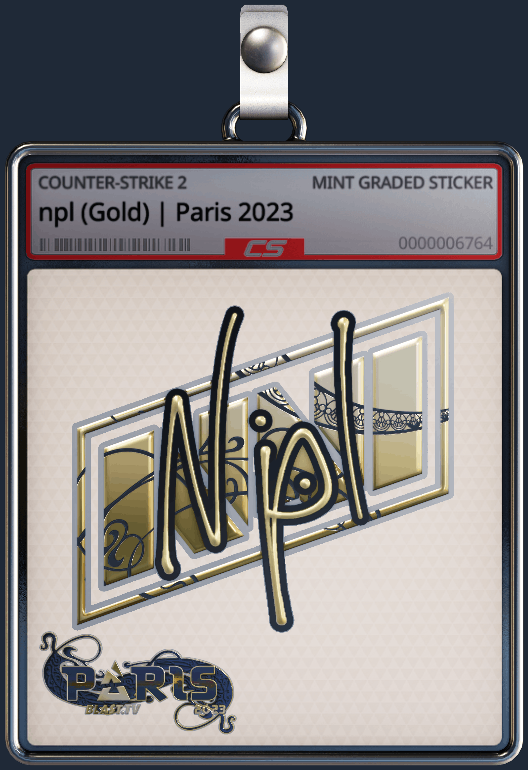 Sticker | npl (Gold) | Paris 2023 Image