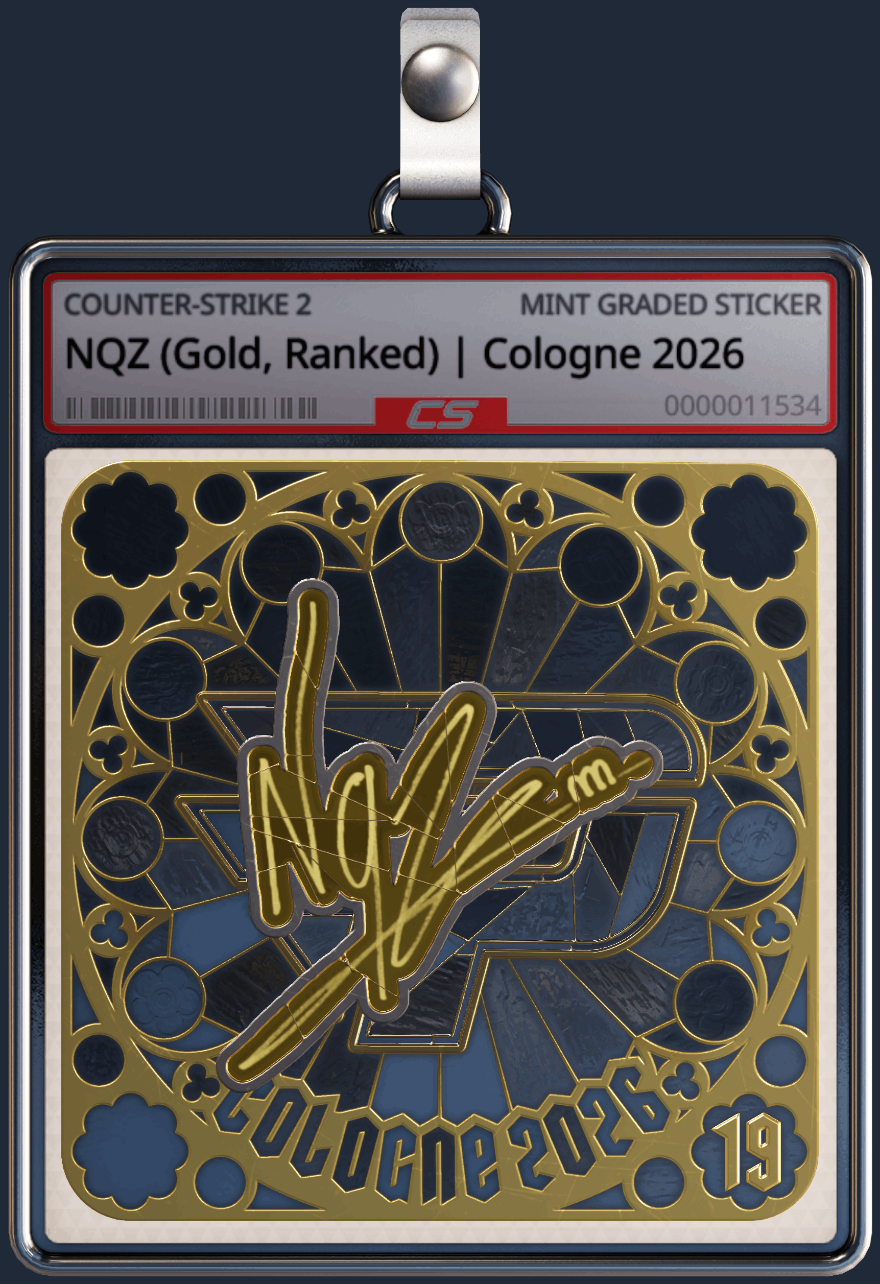 Sticker | NQZ (Gold, Ranked) | Cologne 2026 Image