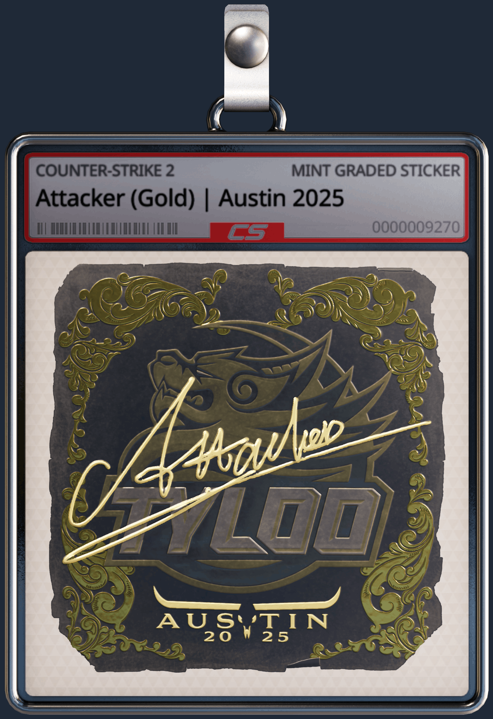 Sticker | Attacker (Gold) | Austin 2025 Image
