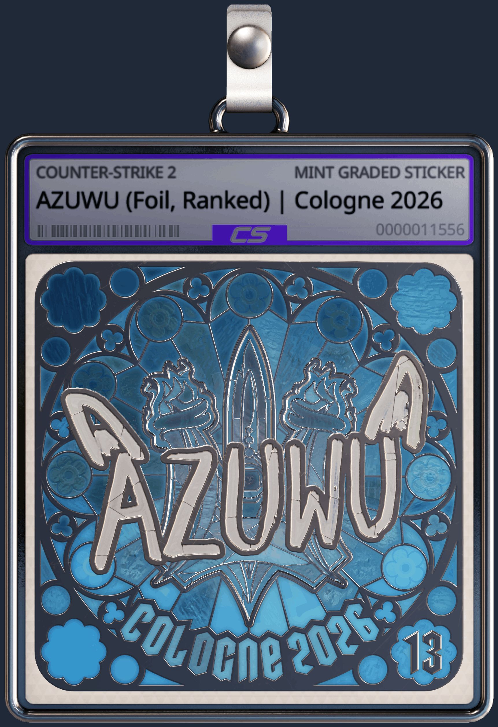 Sticker | AZUWU (Foil, Ranked) | Cologne 2026 Image