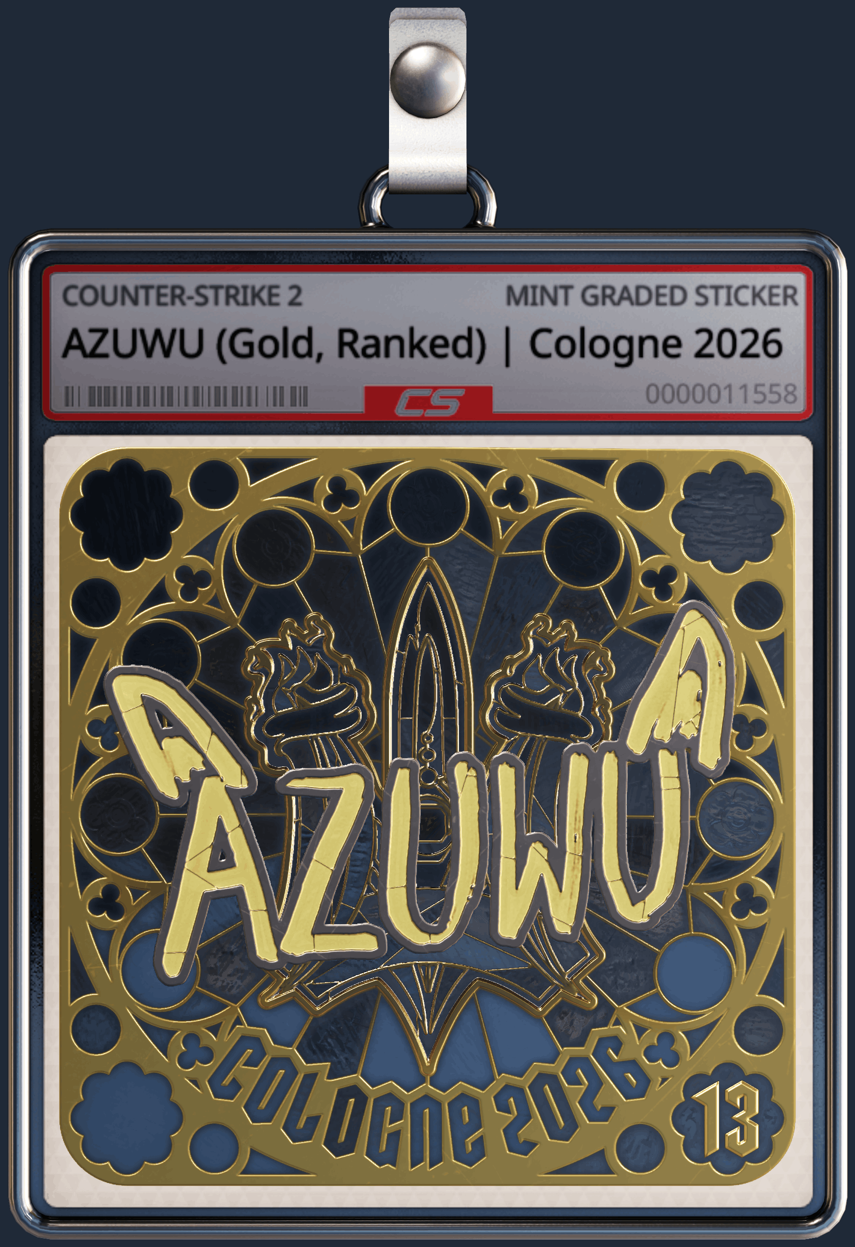 Sticker | AZUWU (Gold, Ranked) | Cologne 2026 Image