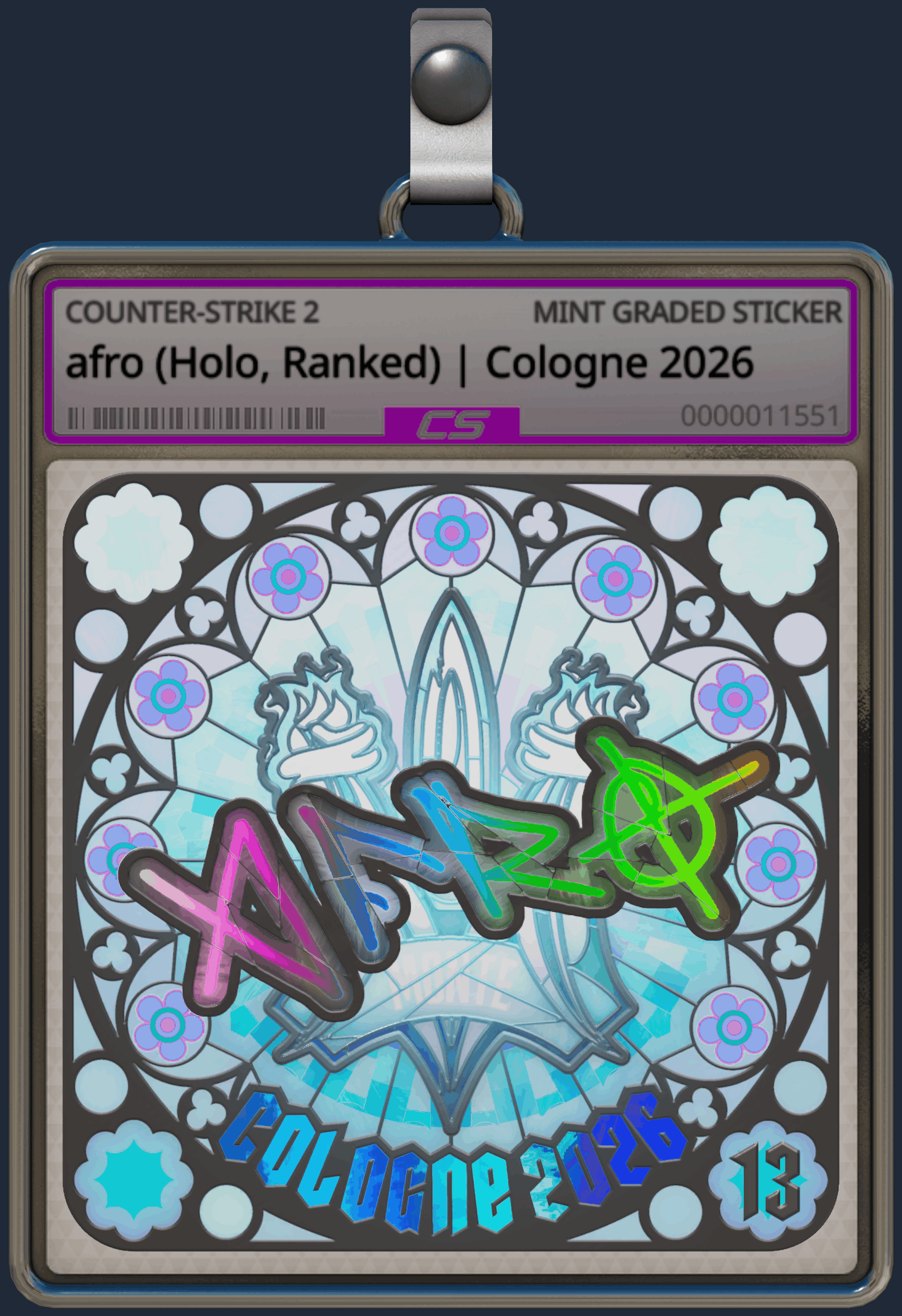 Sticker | afro (Holo, Ranked) | Cologne 2026 Image
