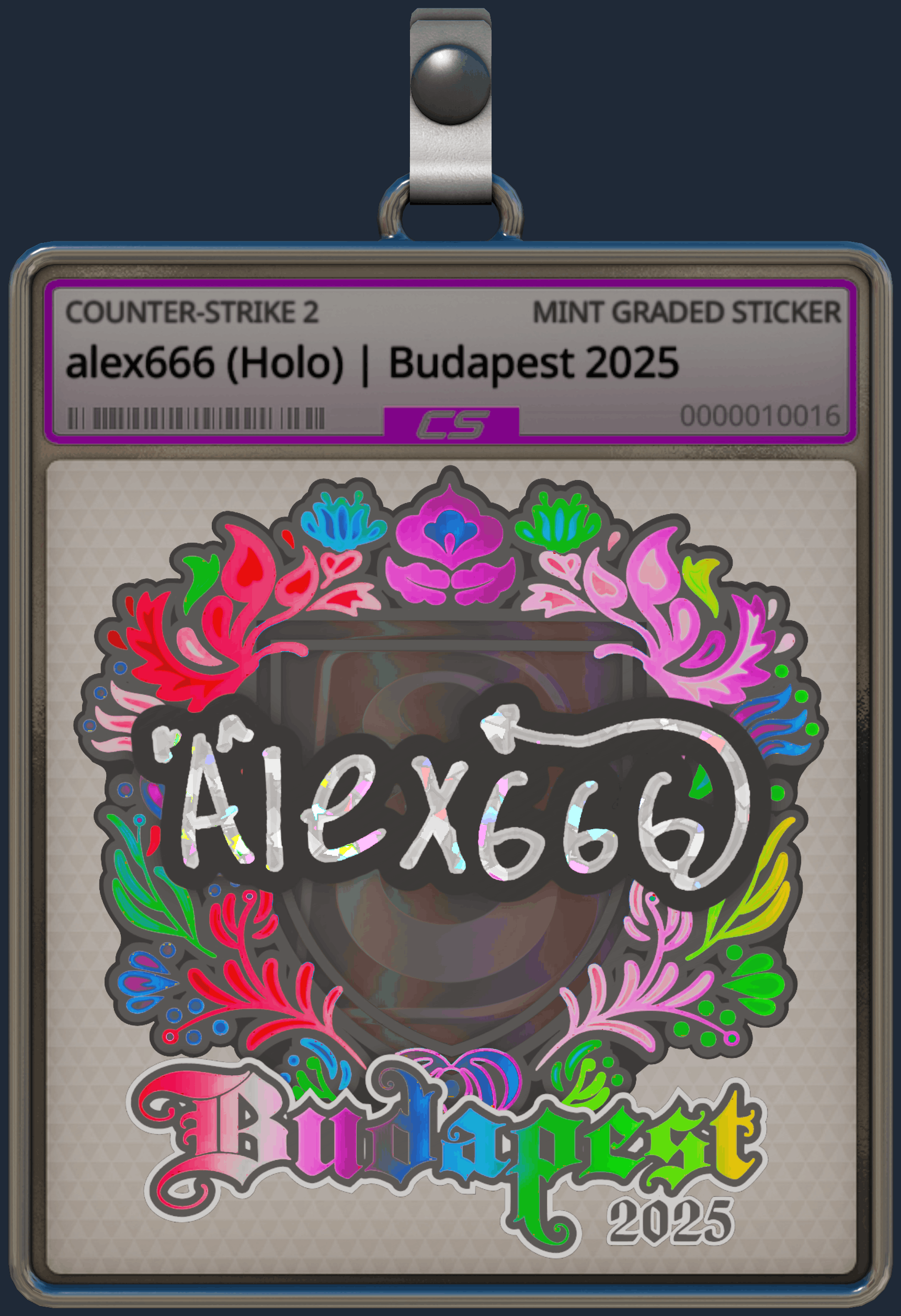 Sticker | alex666 (Holo) | Budapest 2025 Image