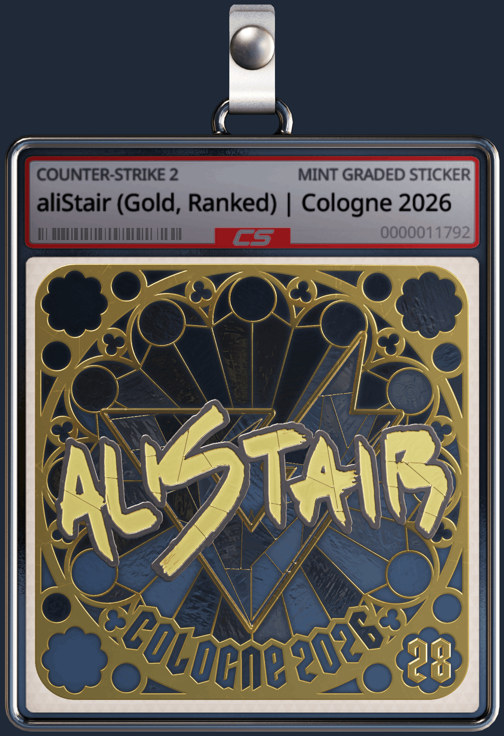 Sticker | aliStair (Gold, Ranked) | Cologne 2026 Image