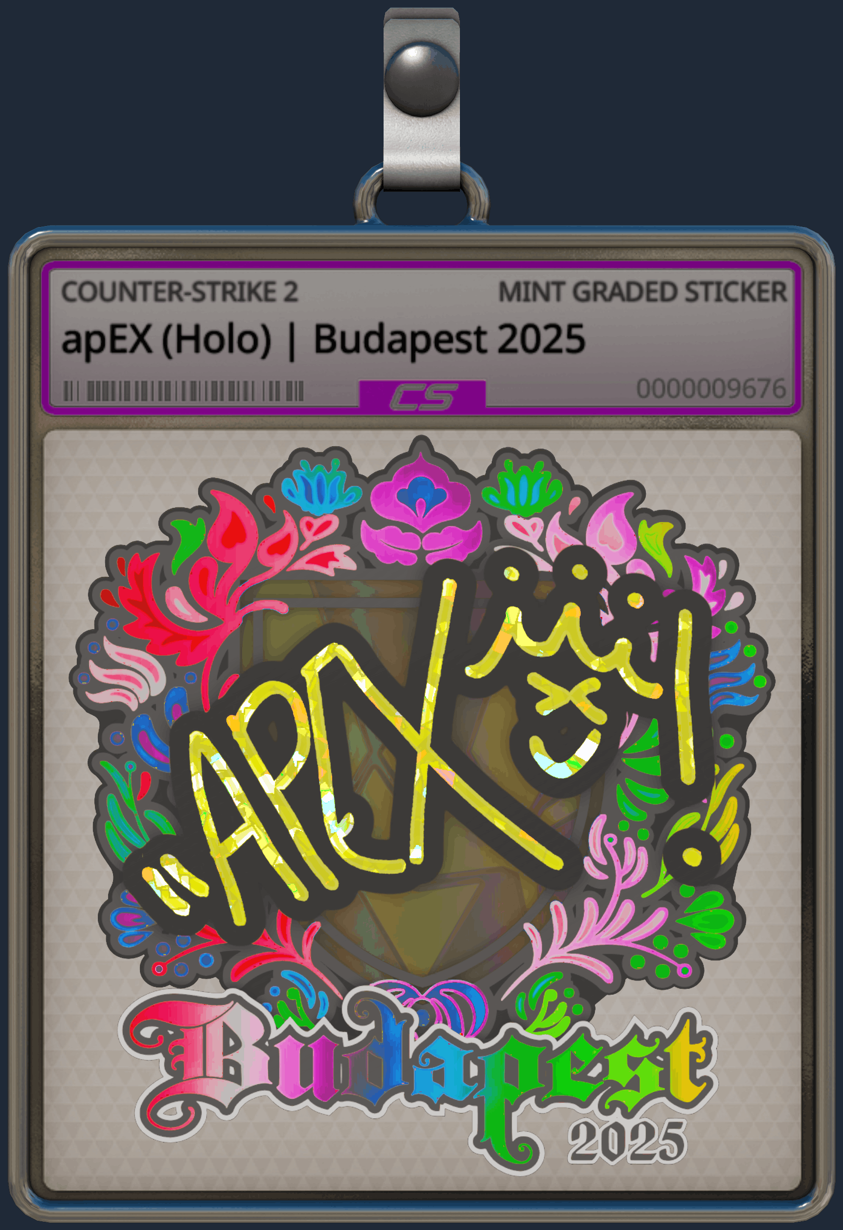 Sticker | apEX (Holo) | Budapest 2025 Image