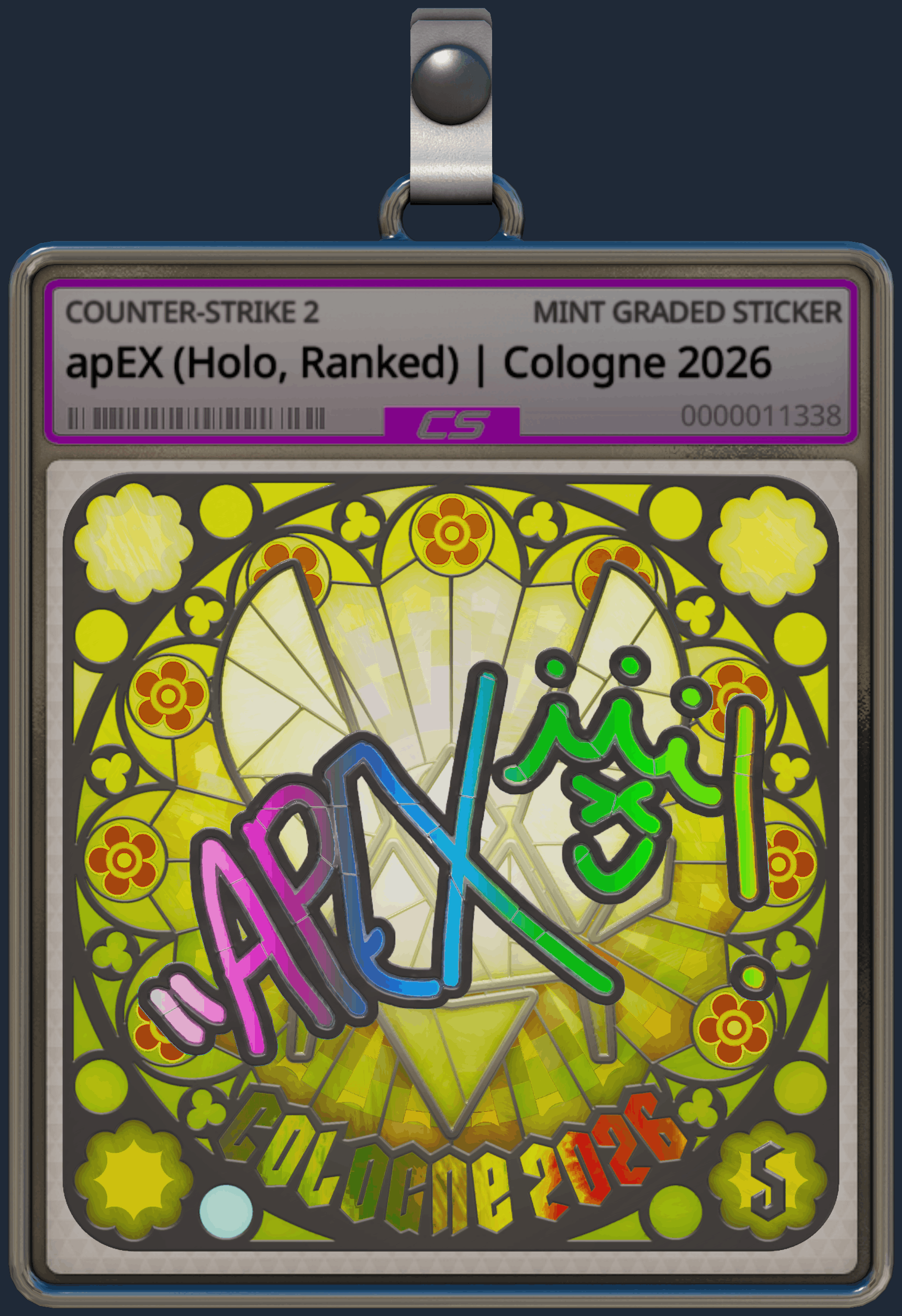 Sticker | apEX (Holo, Ranked) | Cologne 2026 Image