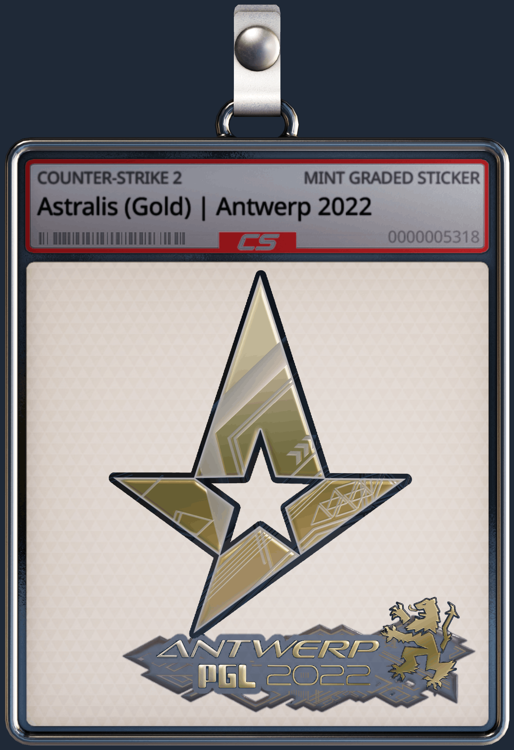 Sticker | Astralis (Gold) | Antwerp 2022 Image
